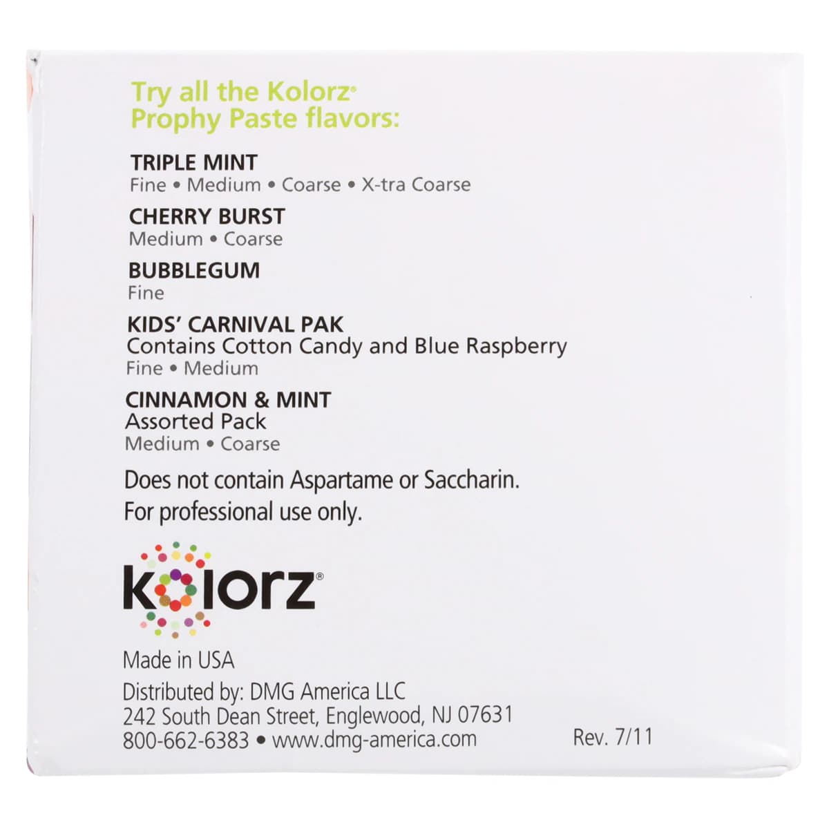 Kolorz Prophy Paste, Bubblegum, Fine Grit, Unit-Dose Cups, 200/Box, 788417 thumbnail 7