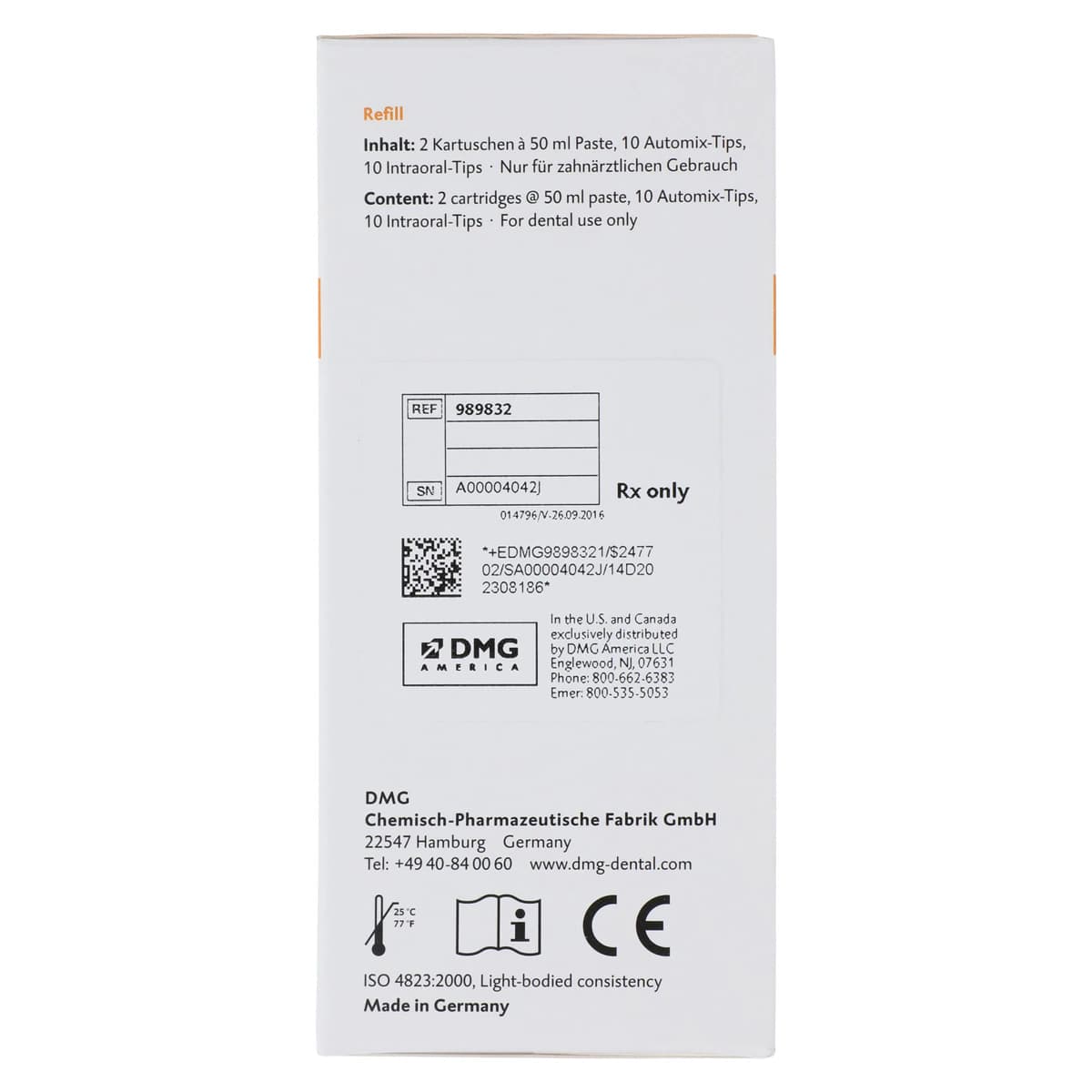 Honigum Pro Automix Light Body QuadFast VPS Impression Material, 2 x 50 ml Cartridges with 10 Automix Tips, #989832 thumbnail 3