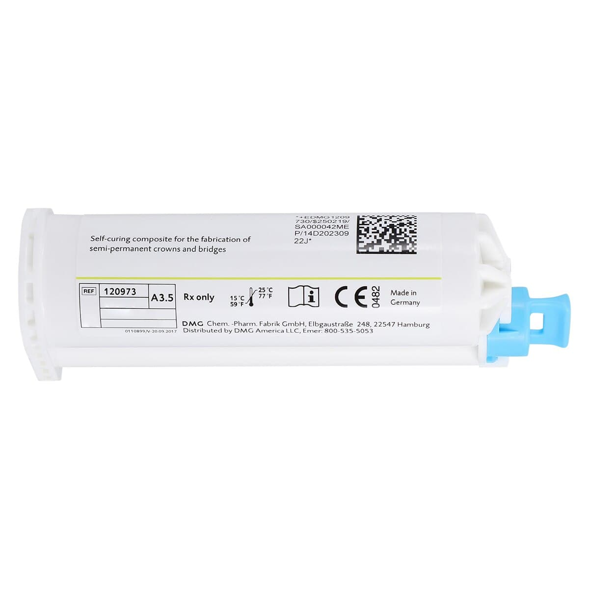 LuxaCrown Self-Curing Provisional Crown & Bridge Composite, Shade A3.5, 50 mL Cartridge with 15 Automix Tips, Ref 120973 thumbnail 4