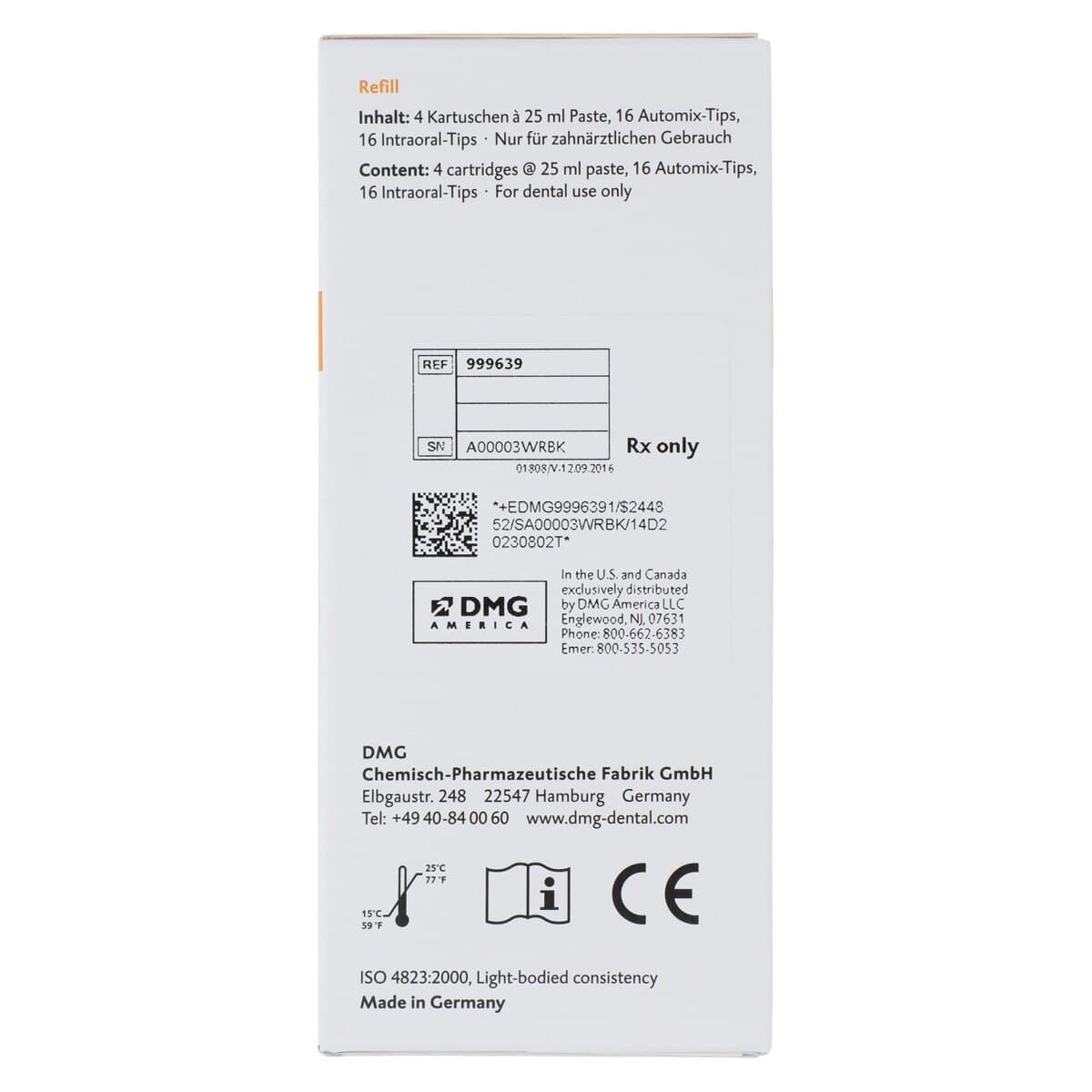 Honigum Automix QuadFast Light Body VPS Impression Material, 4 x 25 ml Cartridges with Tips, 999639 thumbnail 4