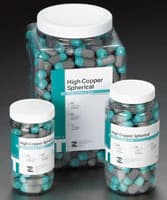 Zenith Type-T Spherical Amalgam Alloy Capsules, Fast Set, Double Spill (600 mg), Aqua/Gray, 500/Jar, #61036 - Type-T 2-Spill Spherical Alloy (500) - Image 1