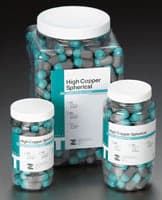 DMG America Zenith Type-T High Copper Spherical Amalgam Alloy, Fast Set, 2 Spill (600 mg) Capsules, Aqua/Gray, 50/Jar, #61040 - Zenith Type T High Copper Alloy 2 Spill 600MG 50/Jar - Image 1