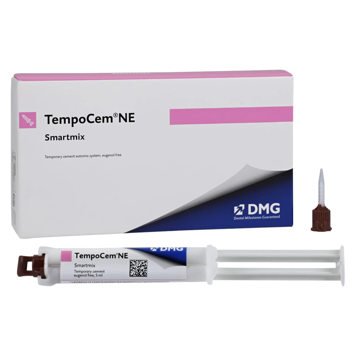 TempoCem NE Smartmix Non-Eugenol Temporary Cement Kit, 2 x 11g Syringes & 10 Tips, 212104 thumbnail 2