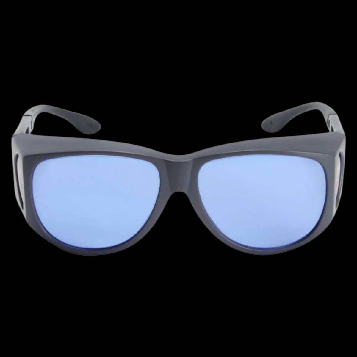 Kentek OveRxProtect Laser Safety Eyewear, Large, Dual Lens, Black, for V Beam Blue Dye Laser - Laser Eyewear Dye V Beam Blue - Image 1
