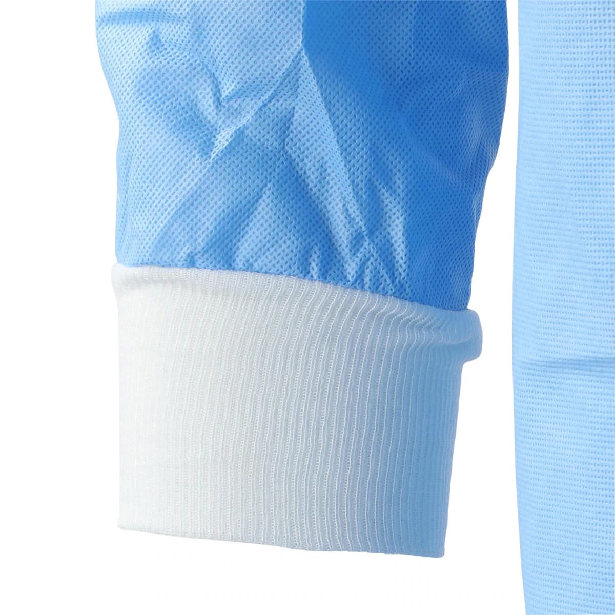 Halyard Ultra Disposable Non-Reinforced Surgical Gown, SMS Fabric, 2XL, Blue/Yellow Neckband, Hook & Loop Neck, Raglan Sleeves, 28/Case thumbnail 4
