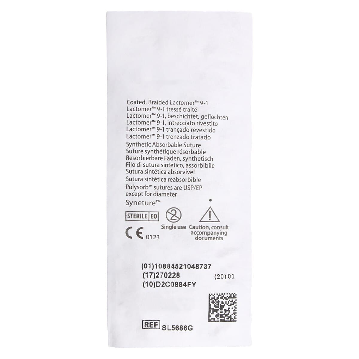 Medtronic Polysorb Absorbable Suture, 4-0, 18", P-11 Premium Reverse Cutting 3/8 Circle Needle 16mm, Undyed, 12/Case thumbnail 4