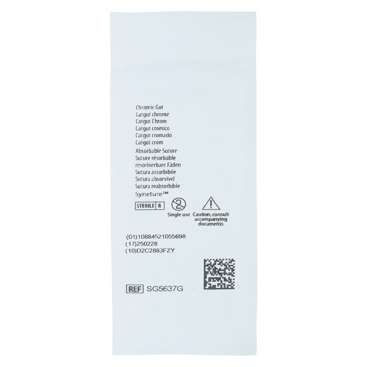 Surgigut Chromic Gut Suture, 4-0, 18", P-12 Premium Reverse Cutting 3/8 Circle Needle 19mm, Undyed, 12/Package thumbnail 4