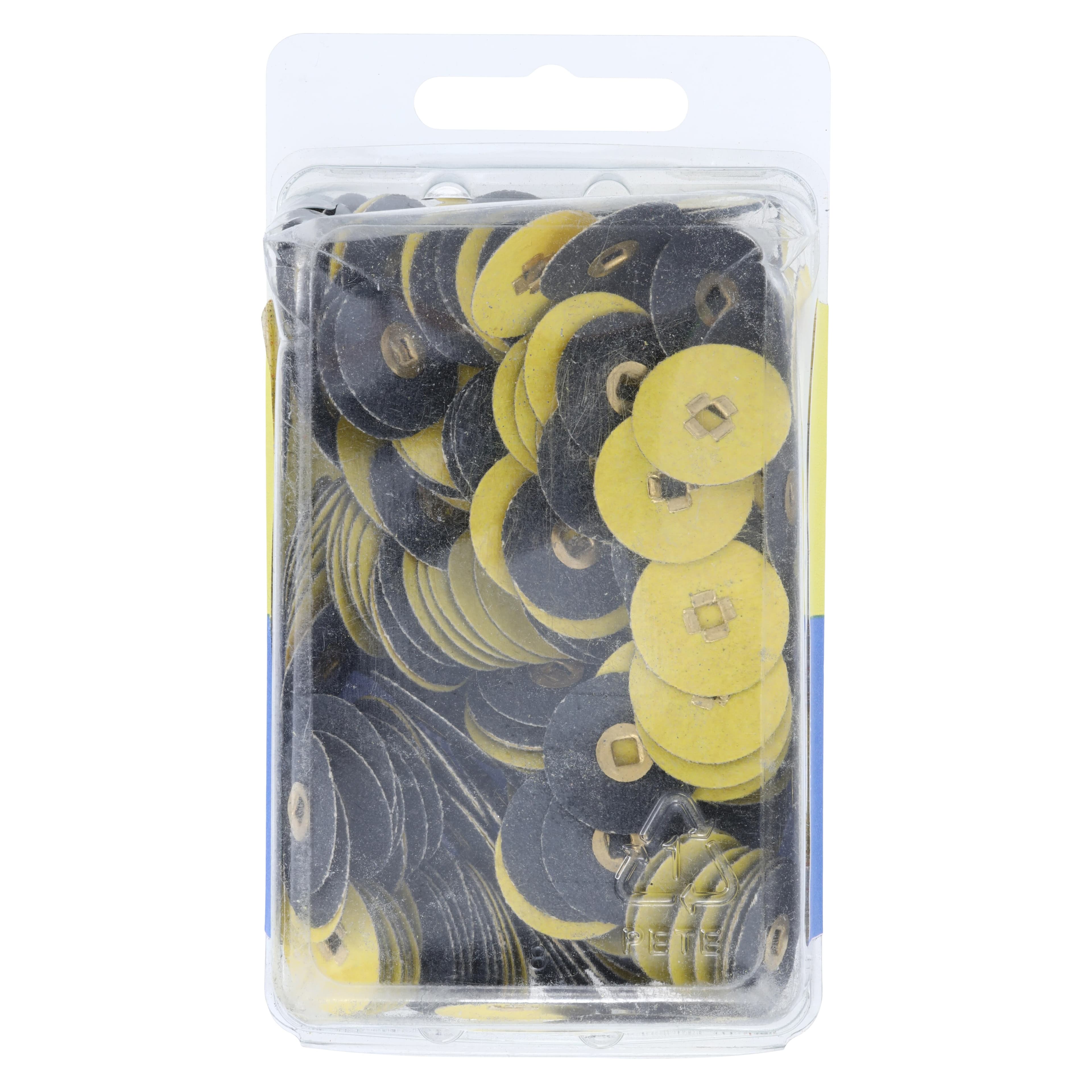 Emery Paper Discs, Brass Center, 3/4", Medium Grit, 200/Box, BC-34-EMBB thumbnail 2