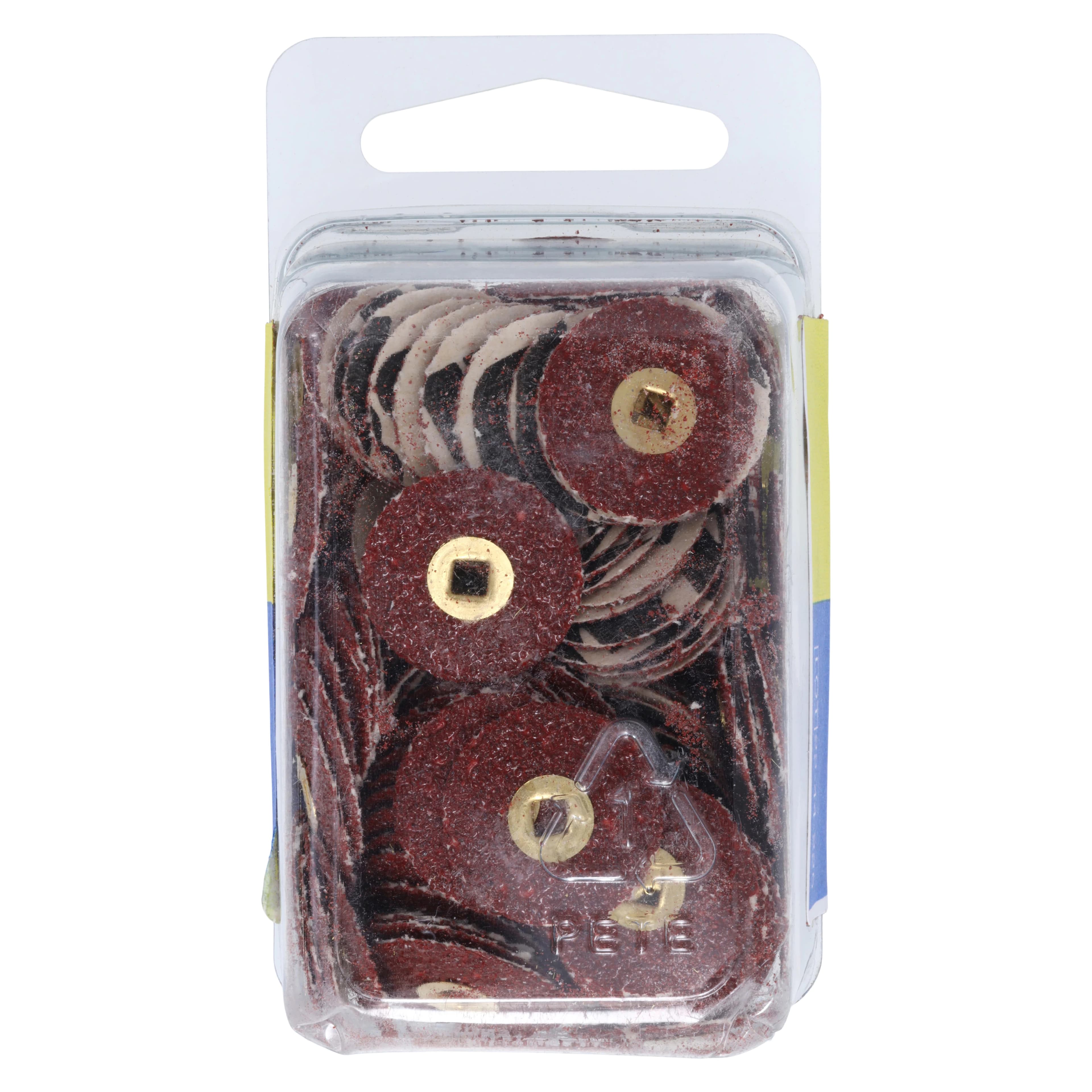 E.C. Moore Paper Discs with Brass Center, 5/8" Garnet X-Coarse, 200/Pk (BC-58-GXCBB) thumbnail 2