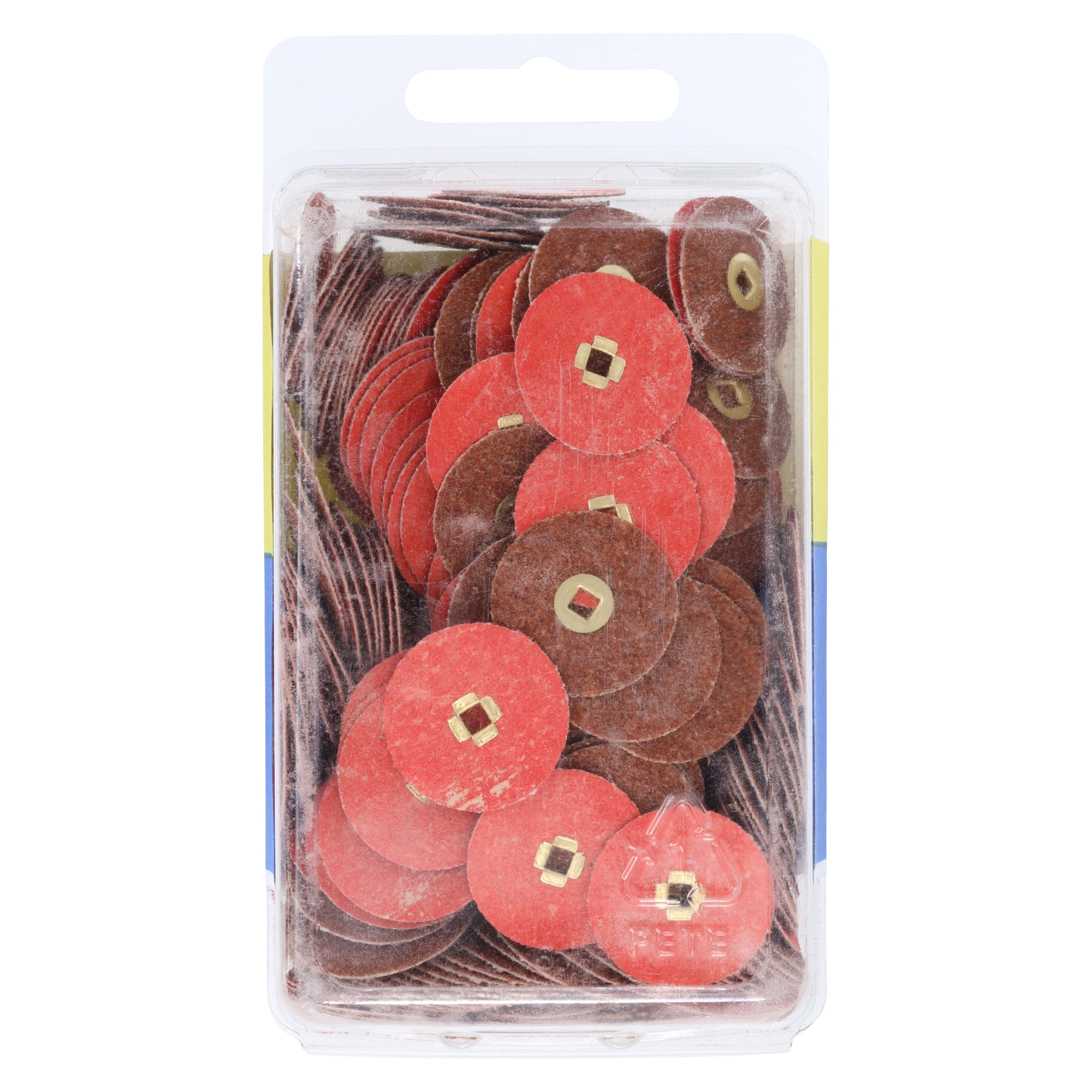 Garnet Abrasive Disc - Brass, 7/8 in, Coarse, 200/Pk, E.C. Moore thumbnail 2