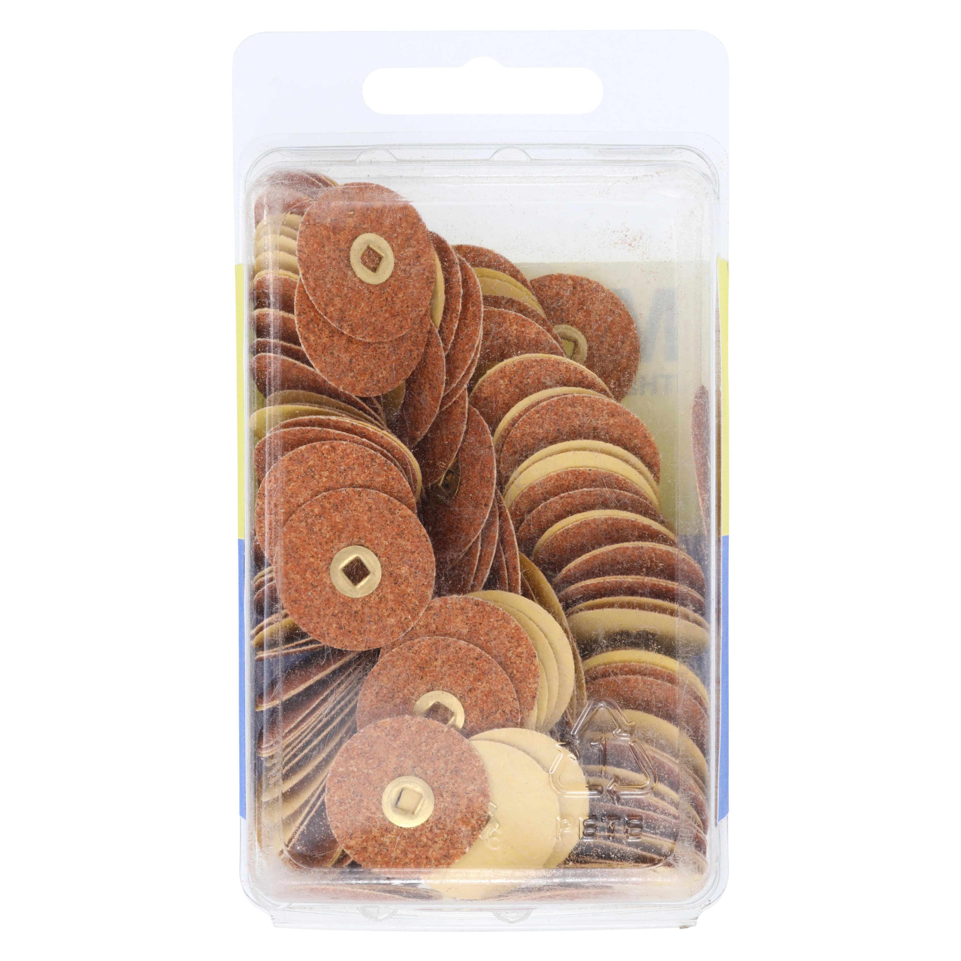 E.C. Moore Brass Center Paper Discs, 7/8" Garnet Medium, 200/Pk, BC-78-GMBB thumbnail 2