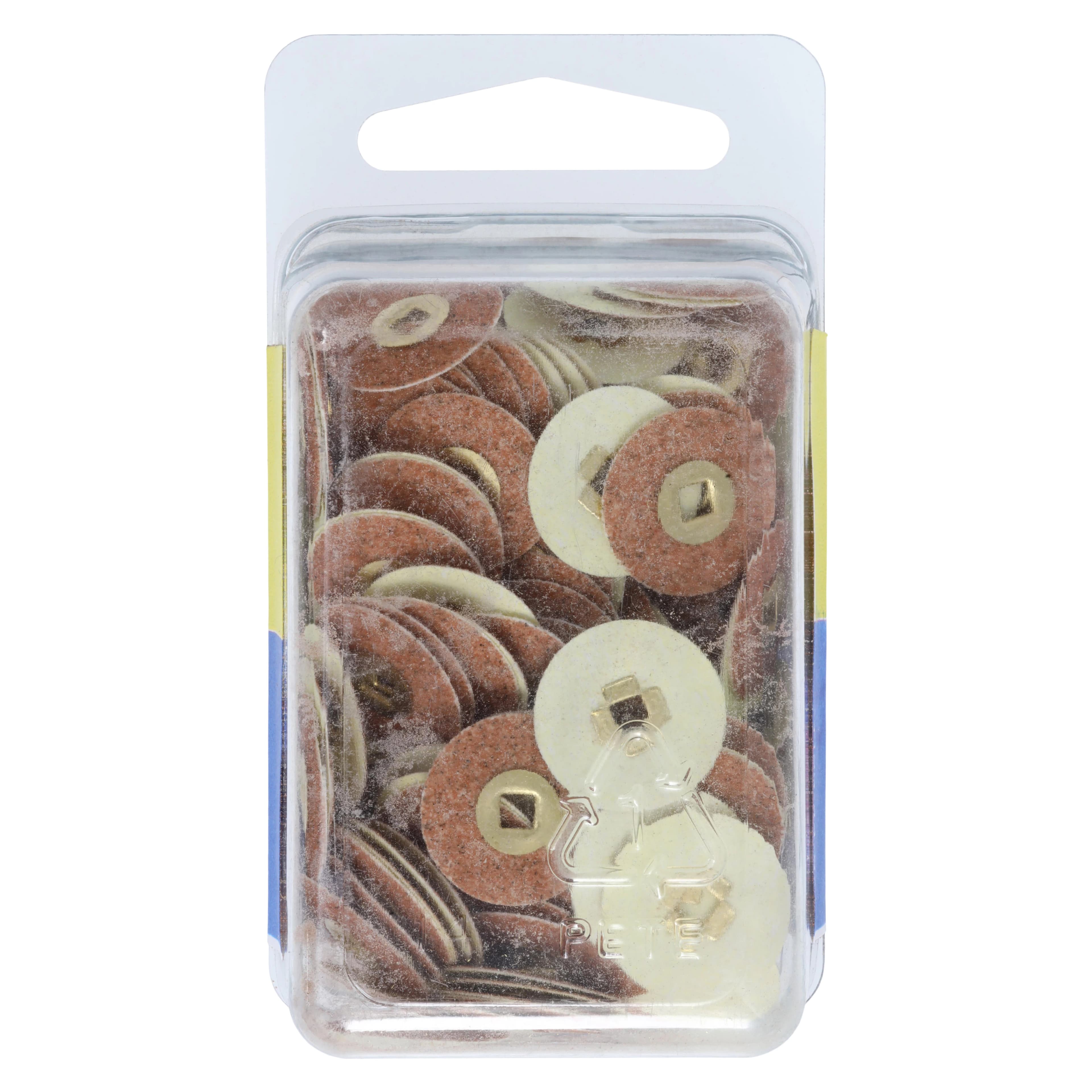 E.C. Moore Brass Center Paper Discs, 5/8" Garnet Medium, 200/Pk (BC-58-GMBB) thumbnail 2