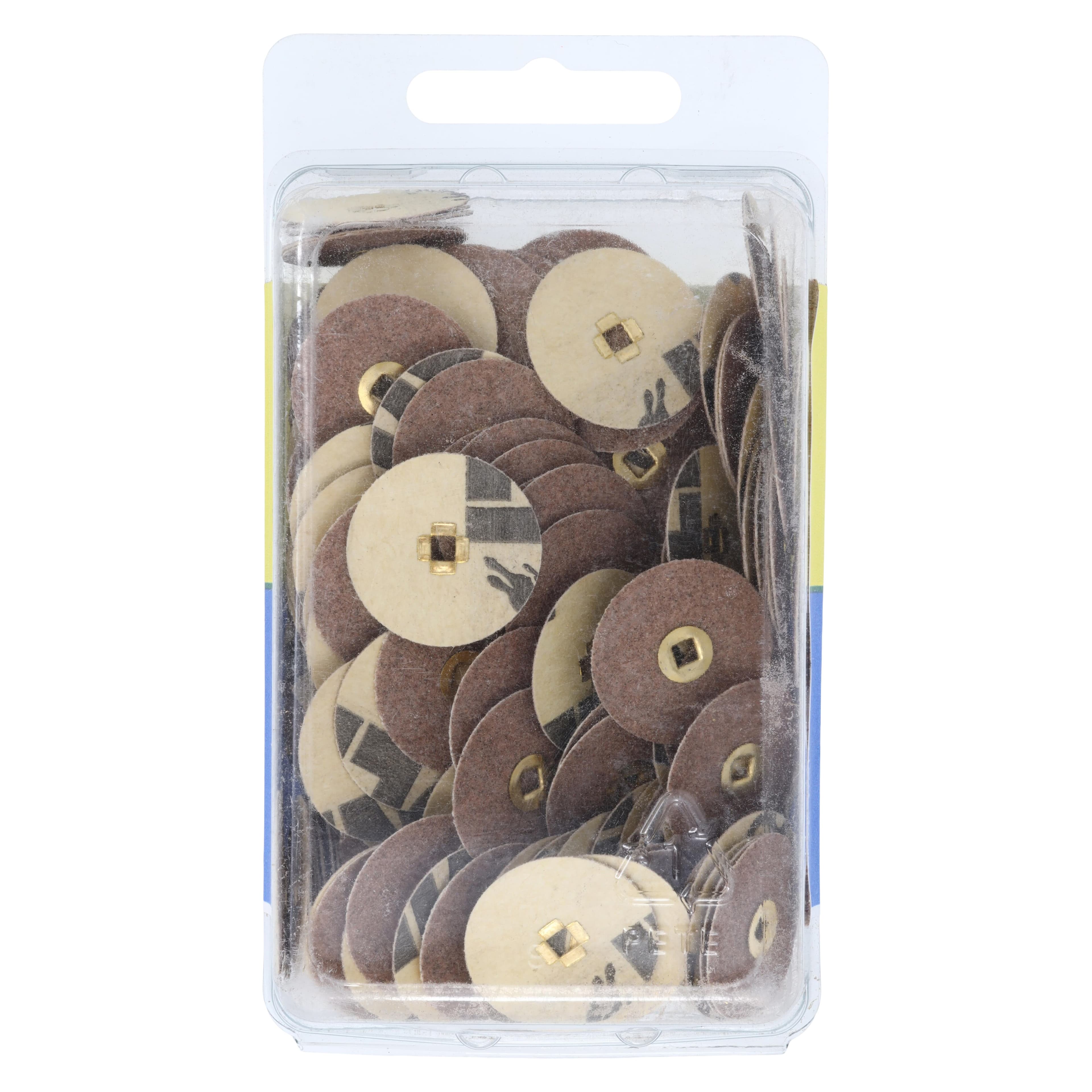 E.C. Moore Brass Center Paper Discs, 7/8" Medium Sand, 200/Box, BC-78-SMBB thumbnail 2