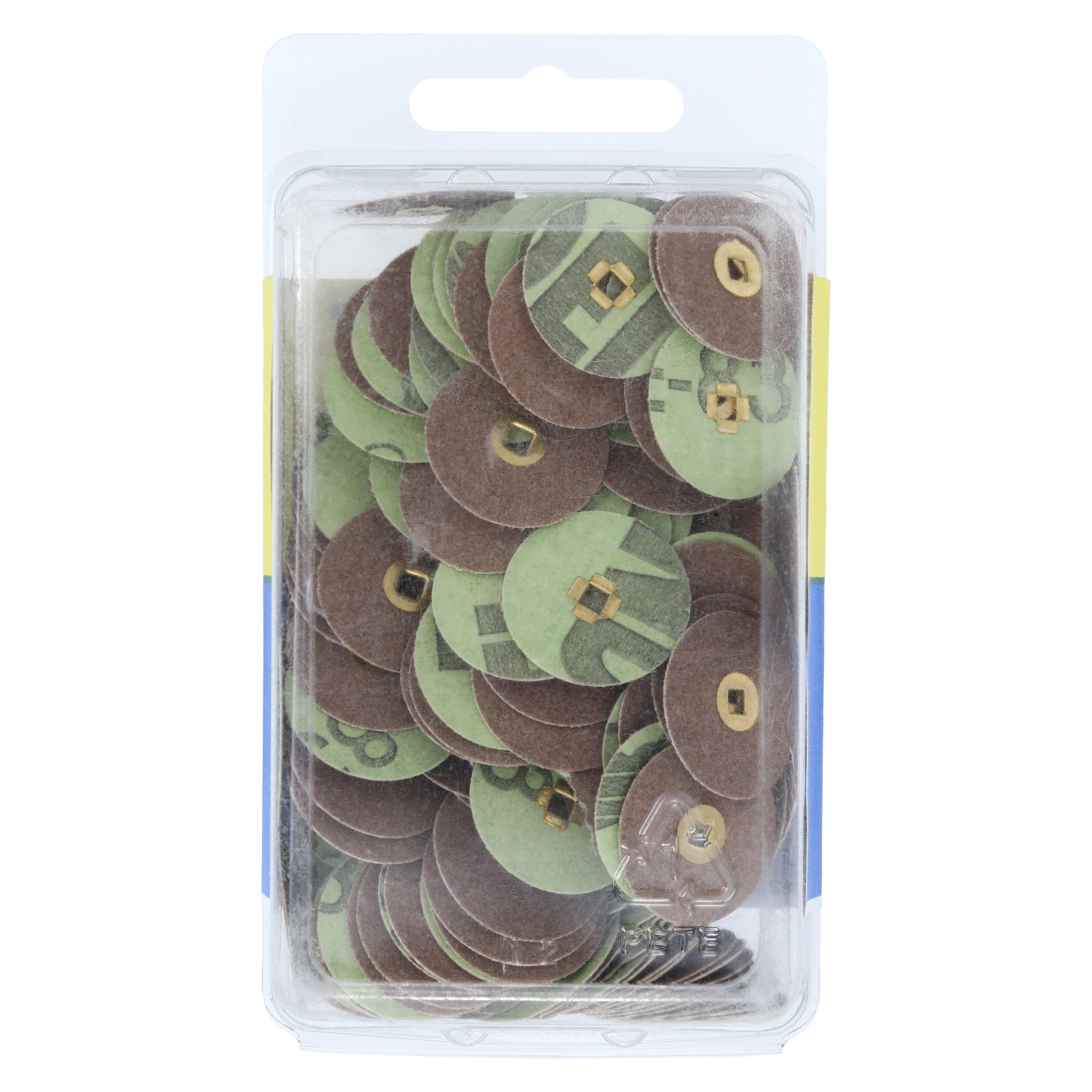 EC Moore Fine Sand Paper Discs, Brass Center, 7/8" Diameter, 200/Box, BC-78-SFBB thumbnail 2