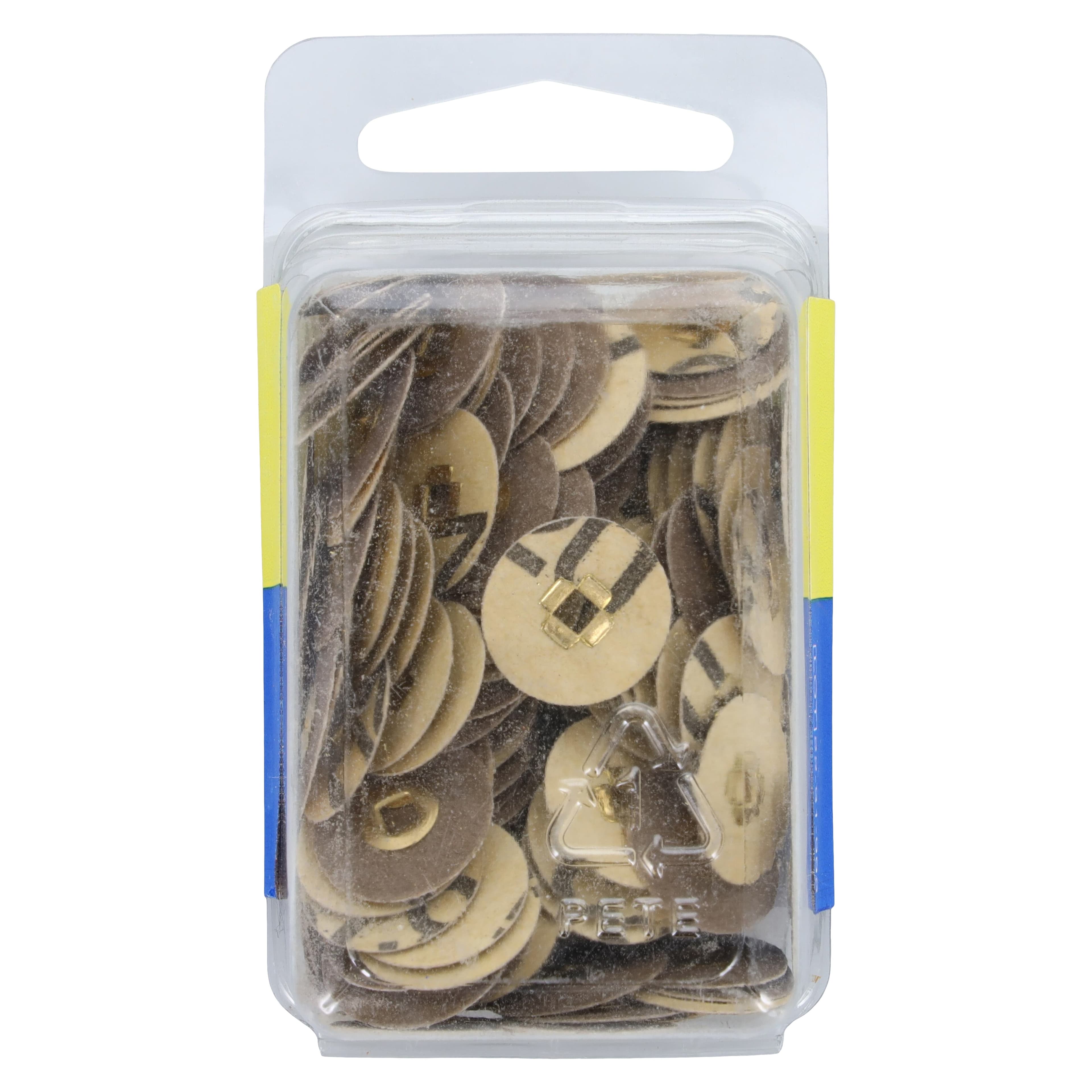 E.C. Moore Brass Center Paper Discs, 5/8" XX-Fine Sand, 200/Pk thumbnail 2