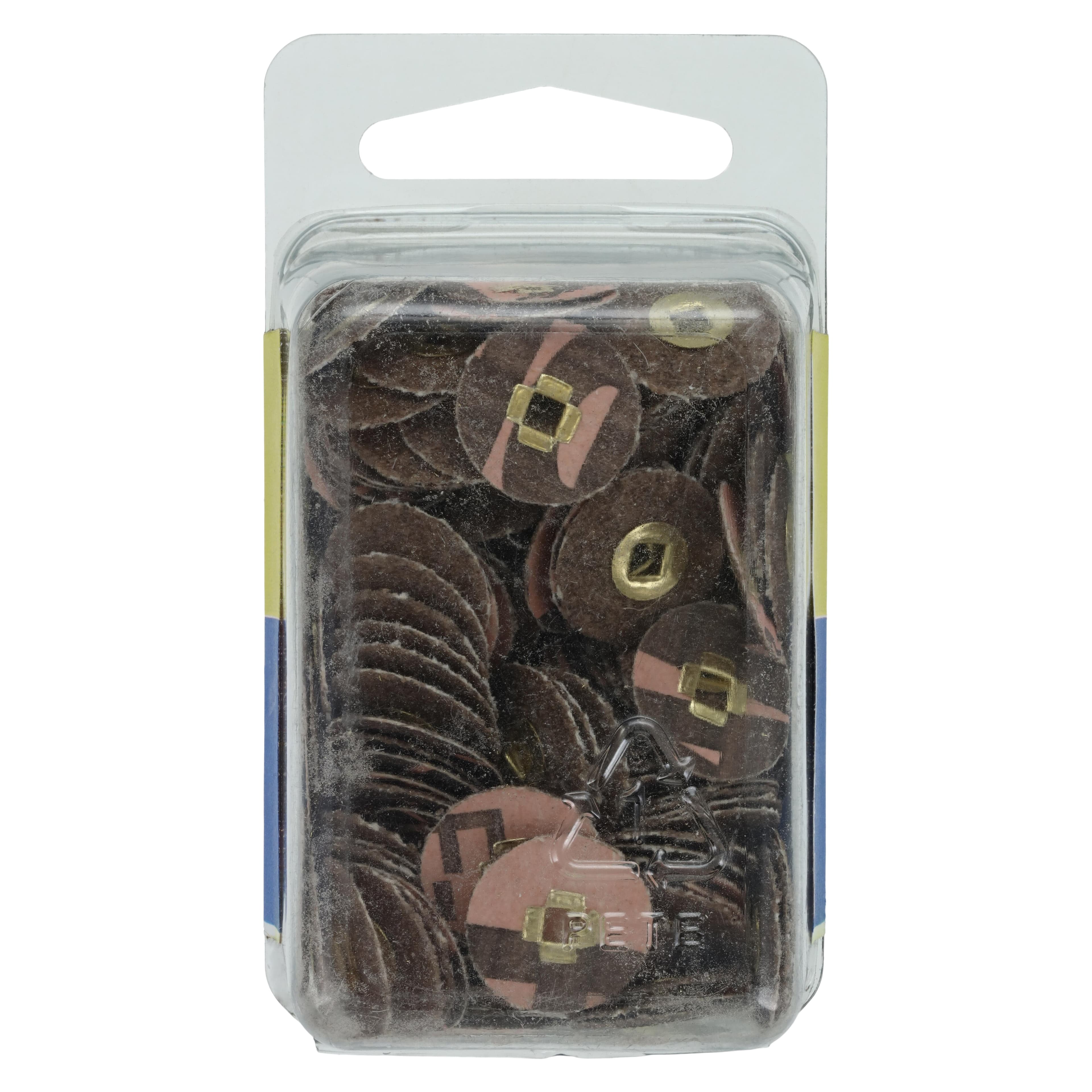 EC Moore Sand Plastic Discs, Brass Center, 5/8" Coarse, 200/Box thumbnail 2