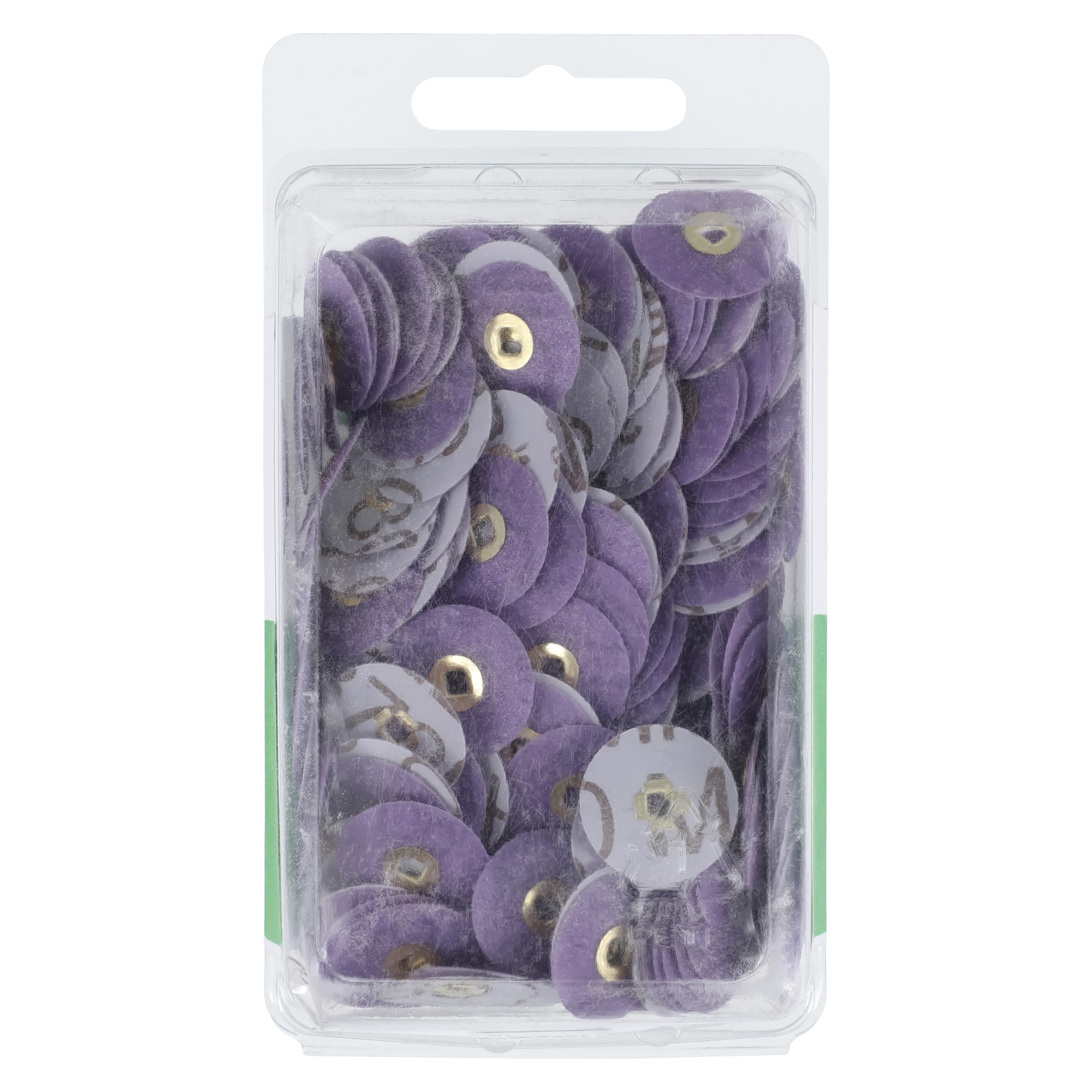 E.C. Moore Plastic Sanding Discs with Brass Center, 3/4", Medium Grit, 200/Pk thumbnail 2