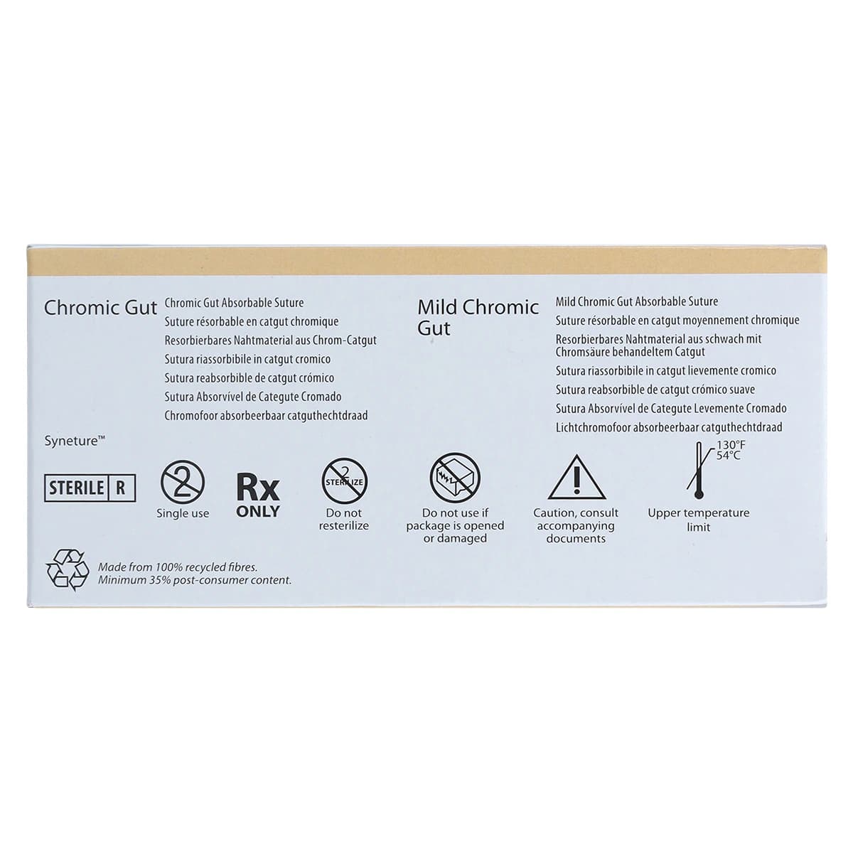 Medtronic Mild Chromic Gut Suture, 6-0, 18", C-1 Precision Reverse Cutting 3/8 Circle Needle 12mm, Undyed, 12/Case thumbnail 7
