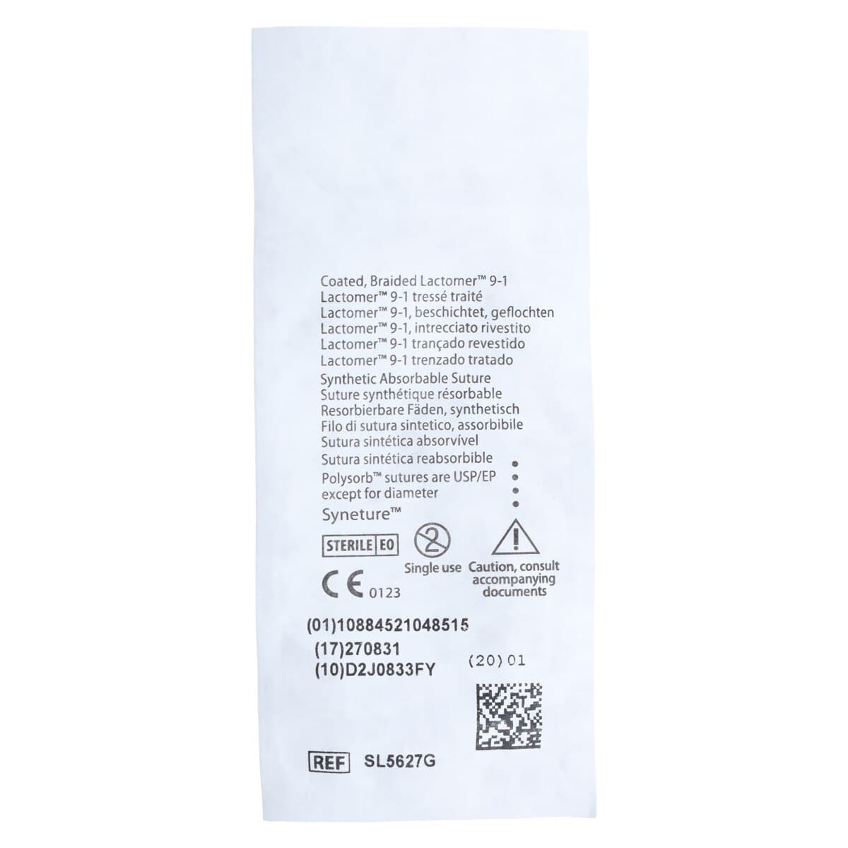 Medtronic Polysorb Absorbable Suture, 4-0, 18", P-12 Premium Reverse Cutting 3/8 Circle Needle 19mm, Undyed, 12/Box thumbnail 4