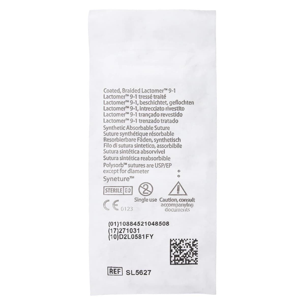 Medtronic Polysorb Absorbable Suture, 4-0, 18", P-12 Premium Reverse Cutting 3/8 Circle Needle 19mm, Undyed, 36/Case thumbnail 4