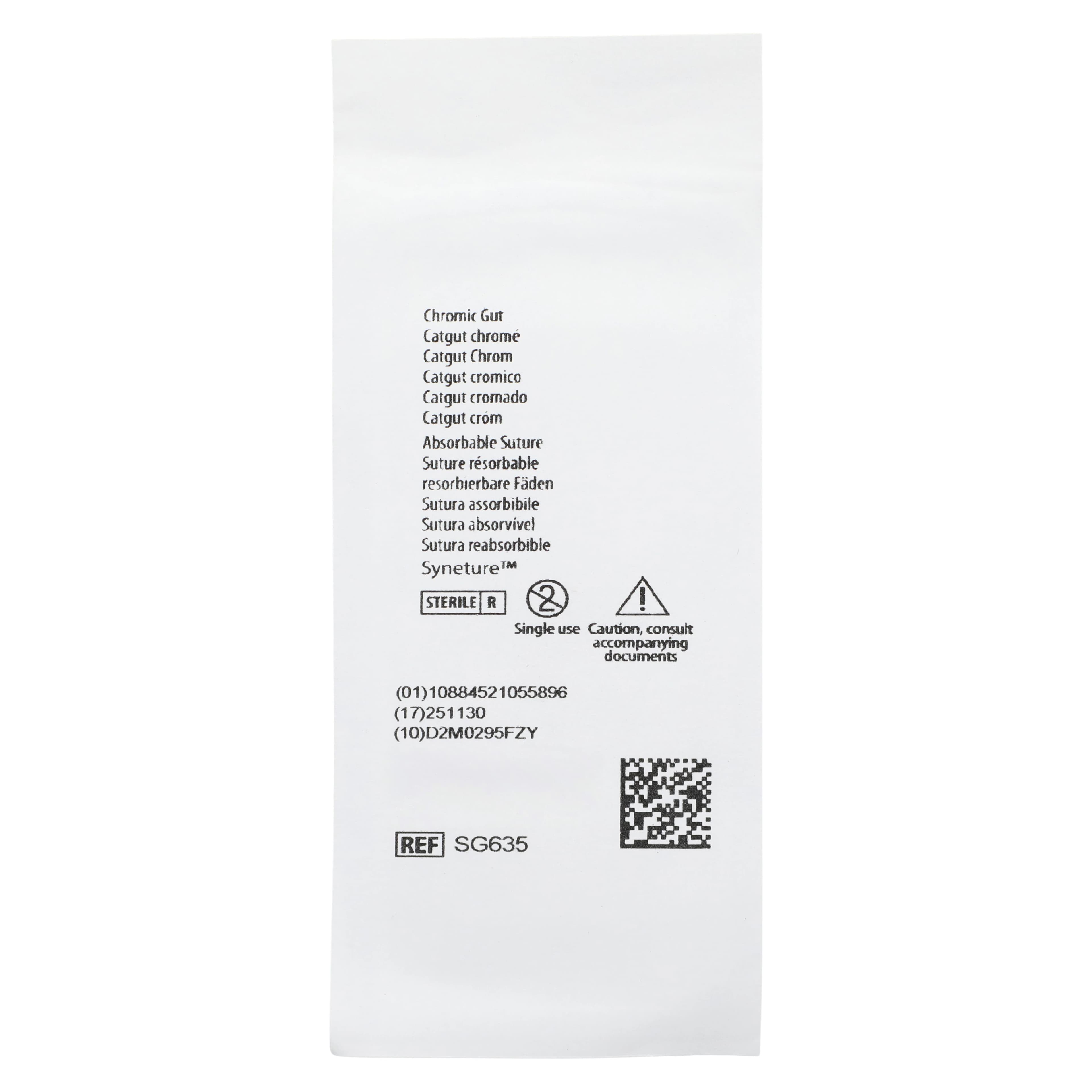 Surgigut Chromic Gut Suture, 4-0, 30" Length, C-13 Reverse Cutting 3/8 Circle Needle, 19mm, Undyed, 36/Case thumbnail 4