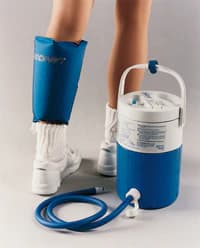 Aircast Cryo/Cuff Compression Sleeve, Calf, 14-20" Circumference, Blue - Cryo Cuff Calf - Image 1