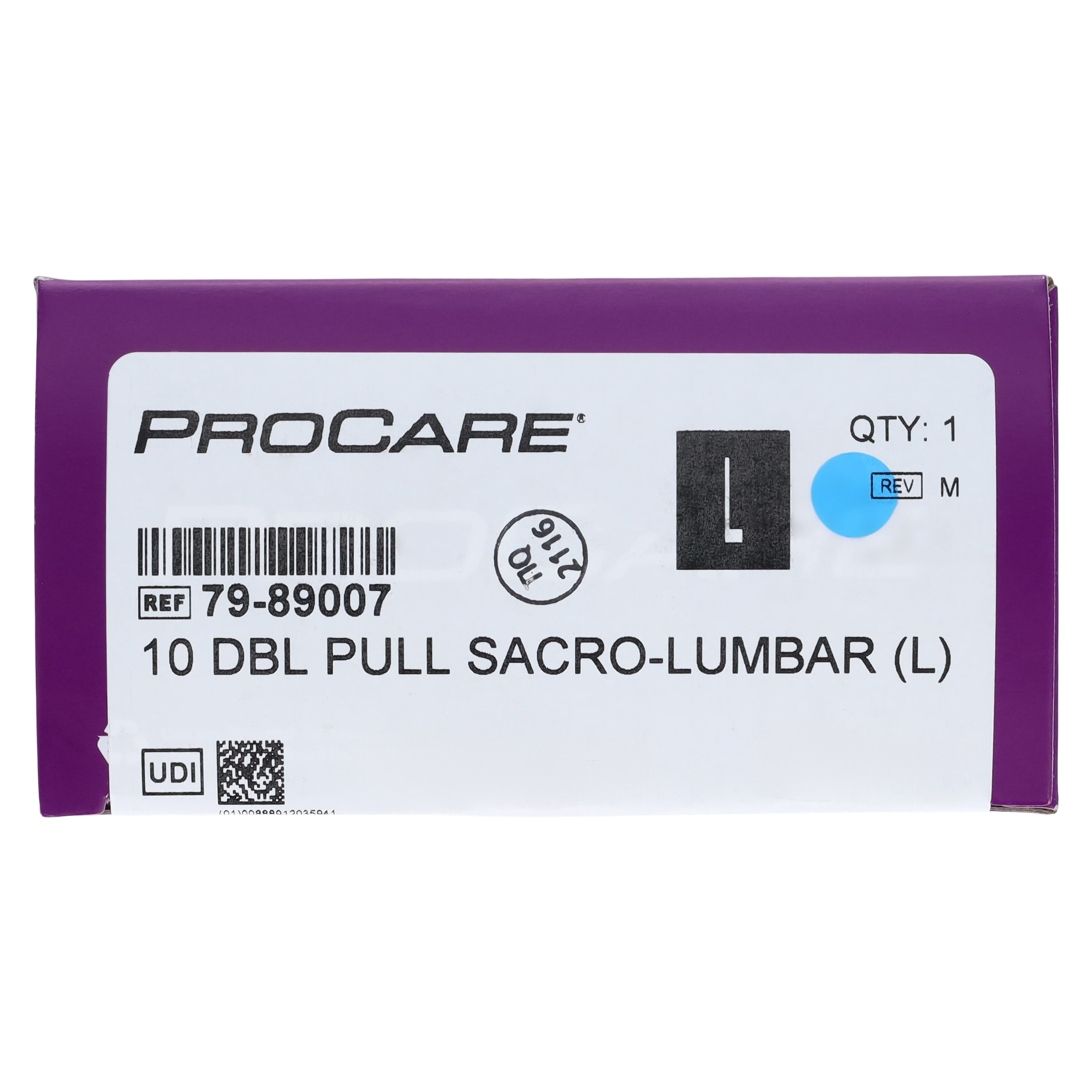 Procare Orthopedic Lumbar Support, Elastic, Adult, Size Large (39-42"), White thumbnail 5