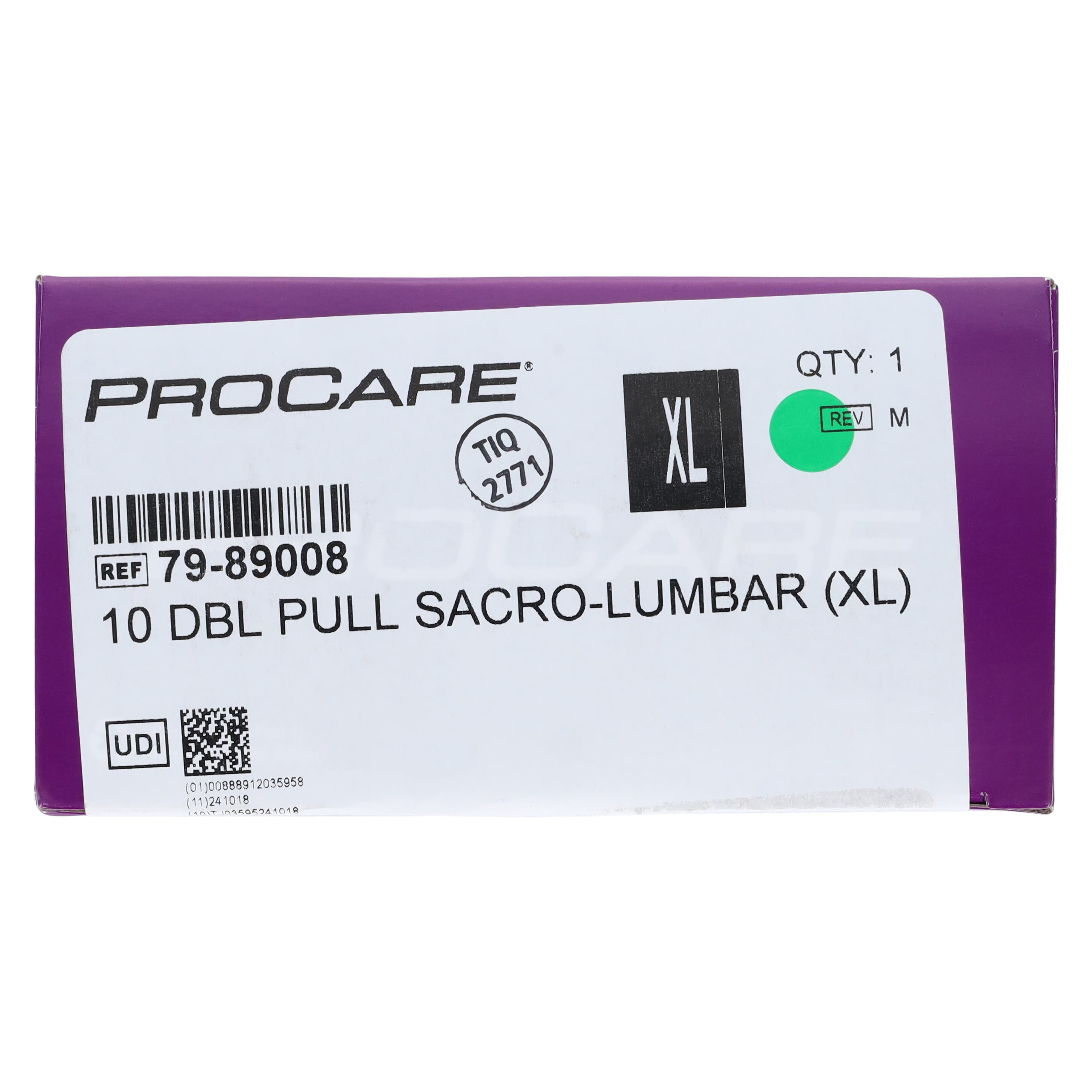 Procare Lumbar Support, Elastic, Adult X-Large (43-46"), White thumbnail 5