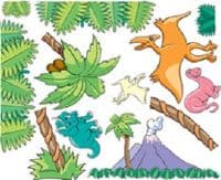 Pedia Pals Dinosaur Theme Wall Decal Kit - Decal Wall Dinosaur Theme - Image 1