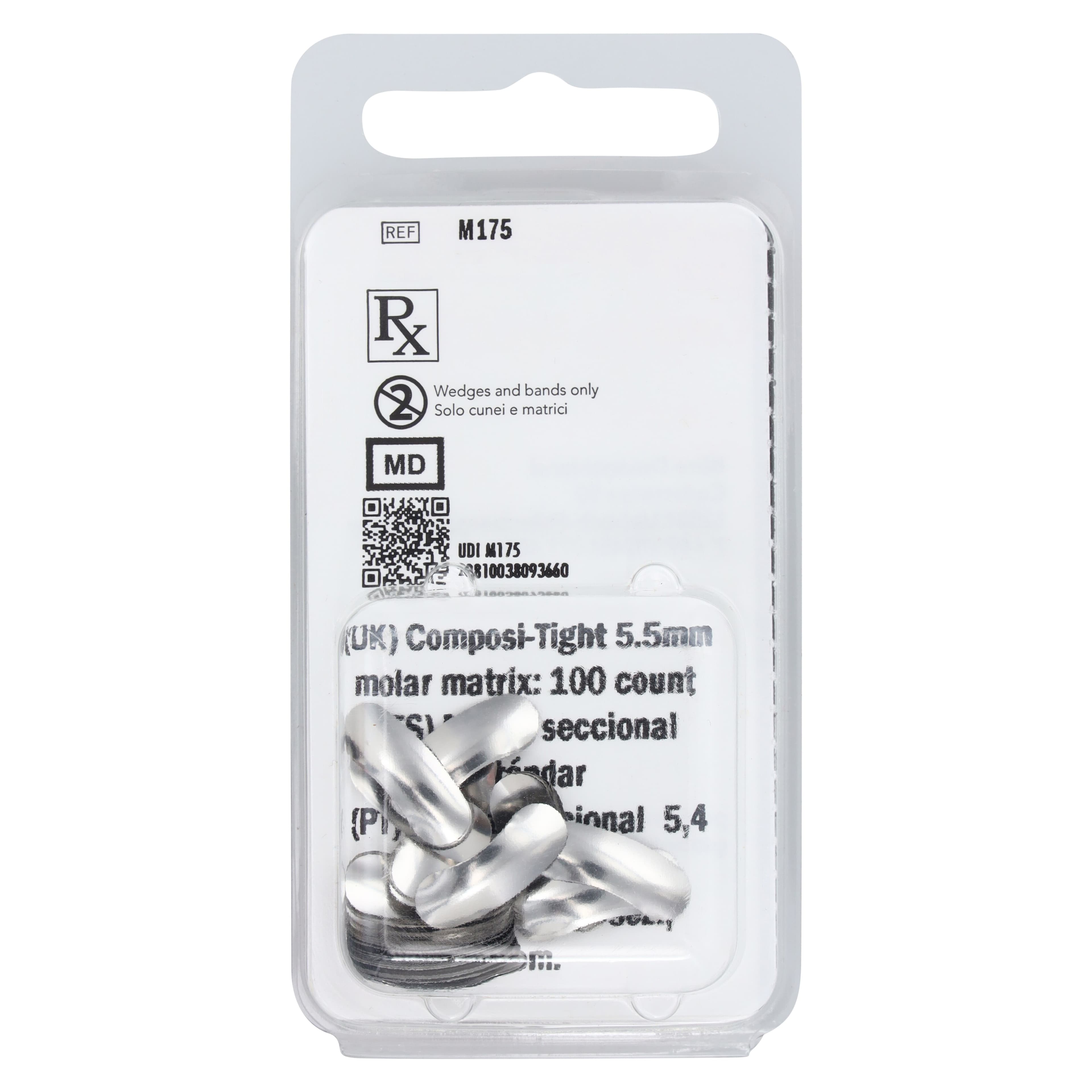 Composi-Tight M-Series Molar Matrix Bands, 5.5 mm, Small, 100/Pk, M175 thumbnail 4
