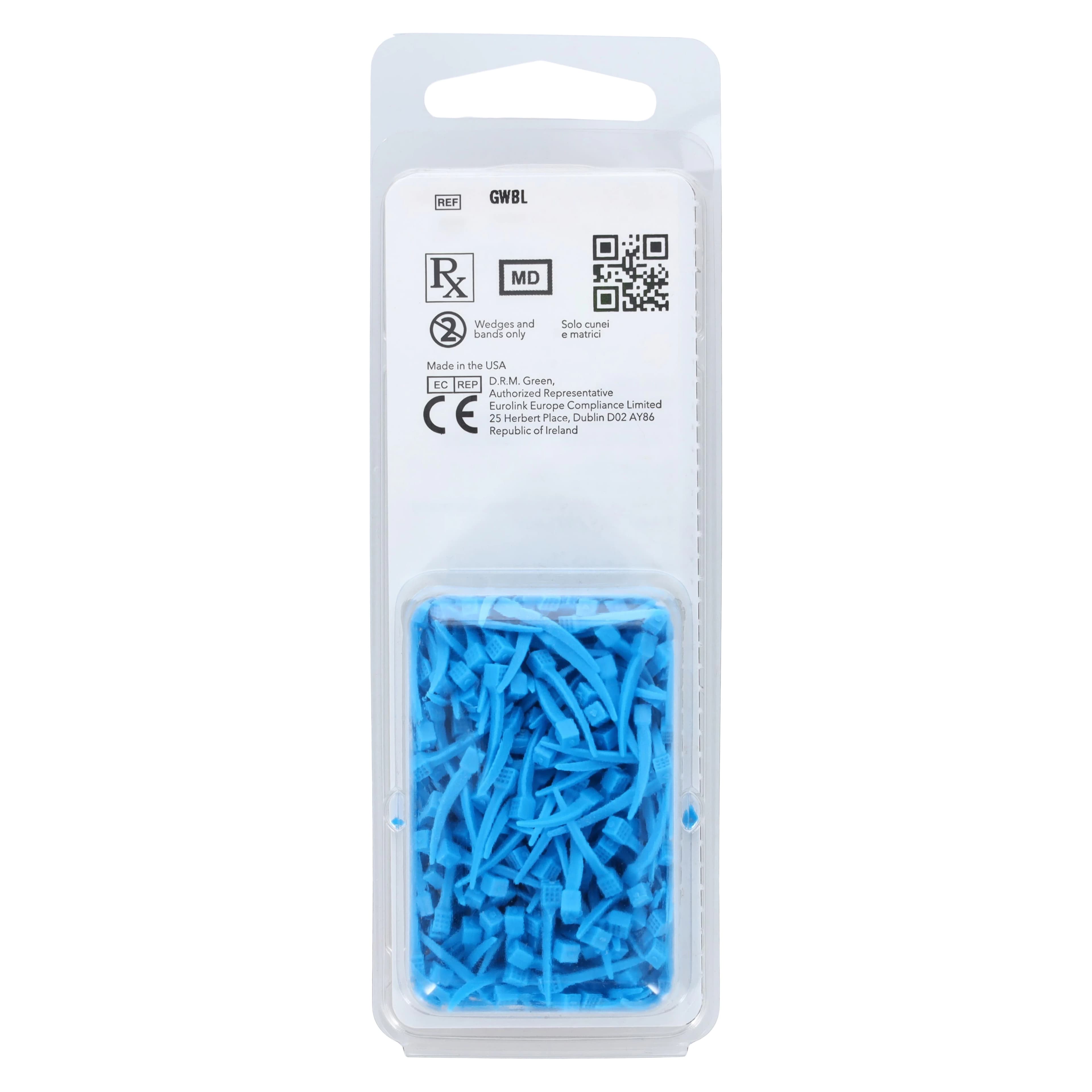G-Wedge Blue Small Bulk Refill, 300/Pack, GWBL thumbnail 3