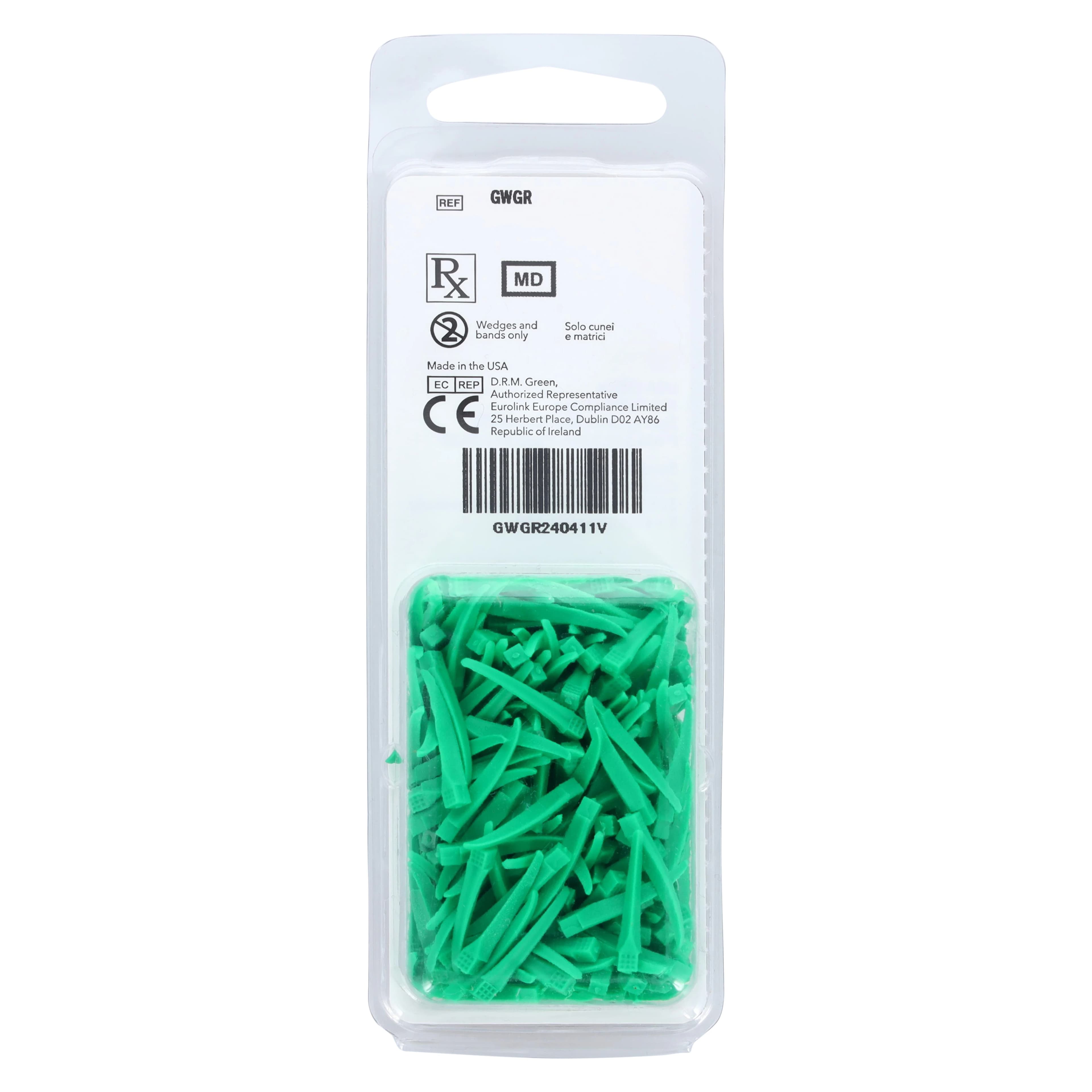 G-Wedge Green/Large Bulk Refill, 300/Pack, GWGR thumbnail 2