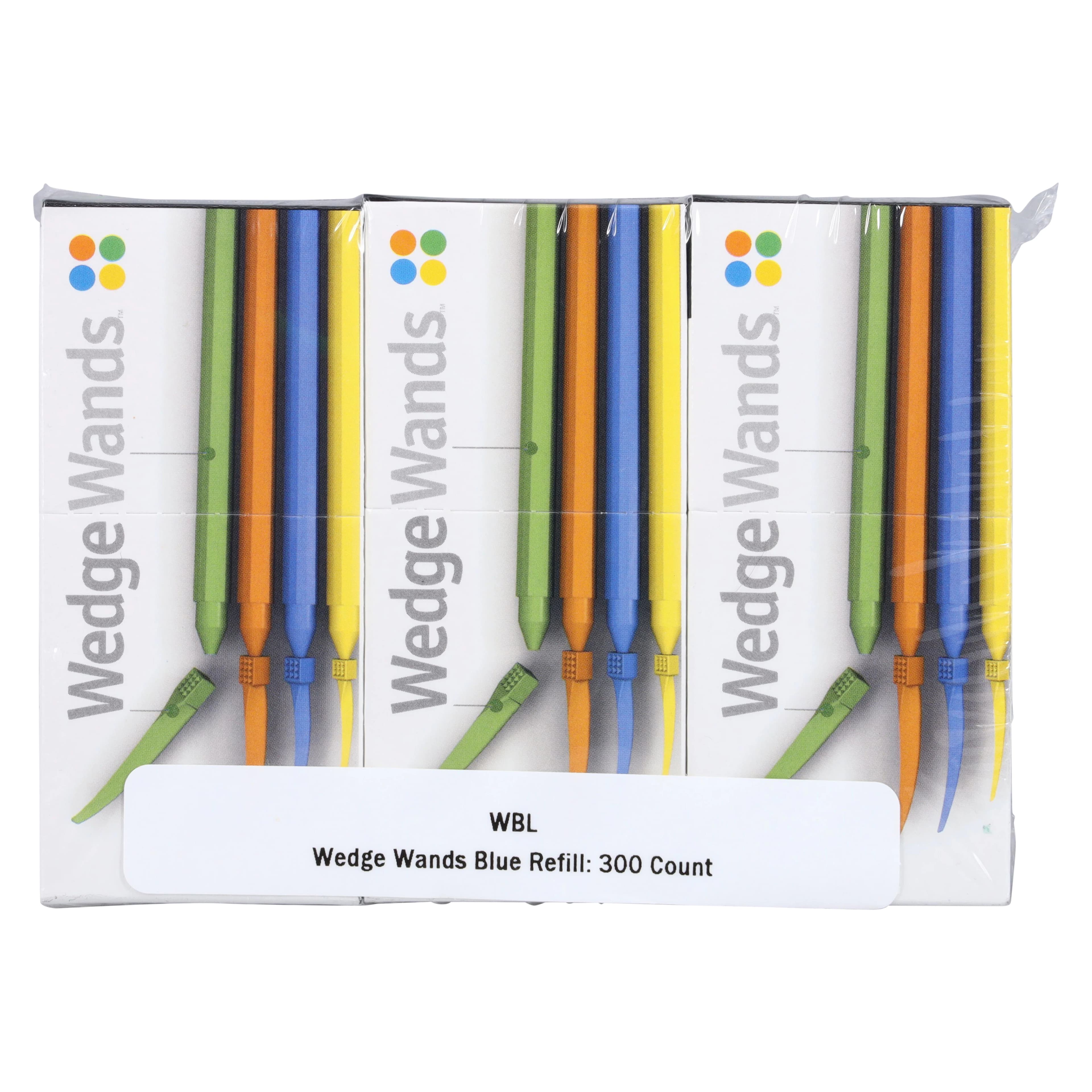 Garrison Dental Solutions Wedge Wands Anatomical Wedges, Small, Blue, 300/Box, WBL thumbnail 3