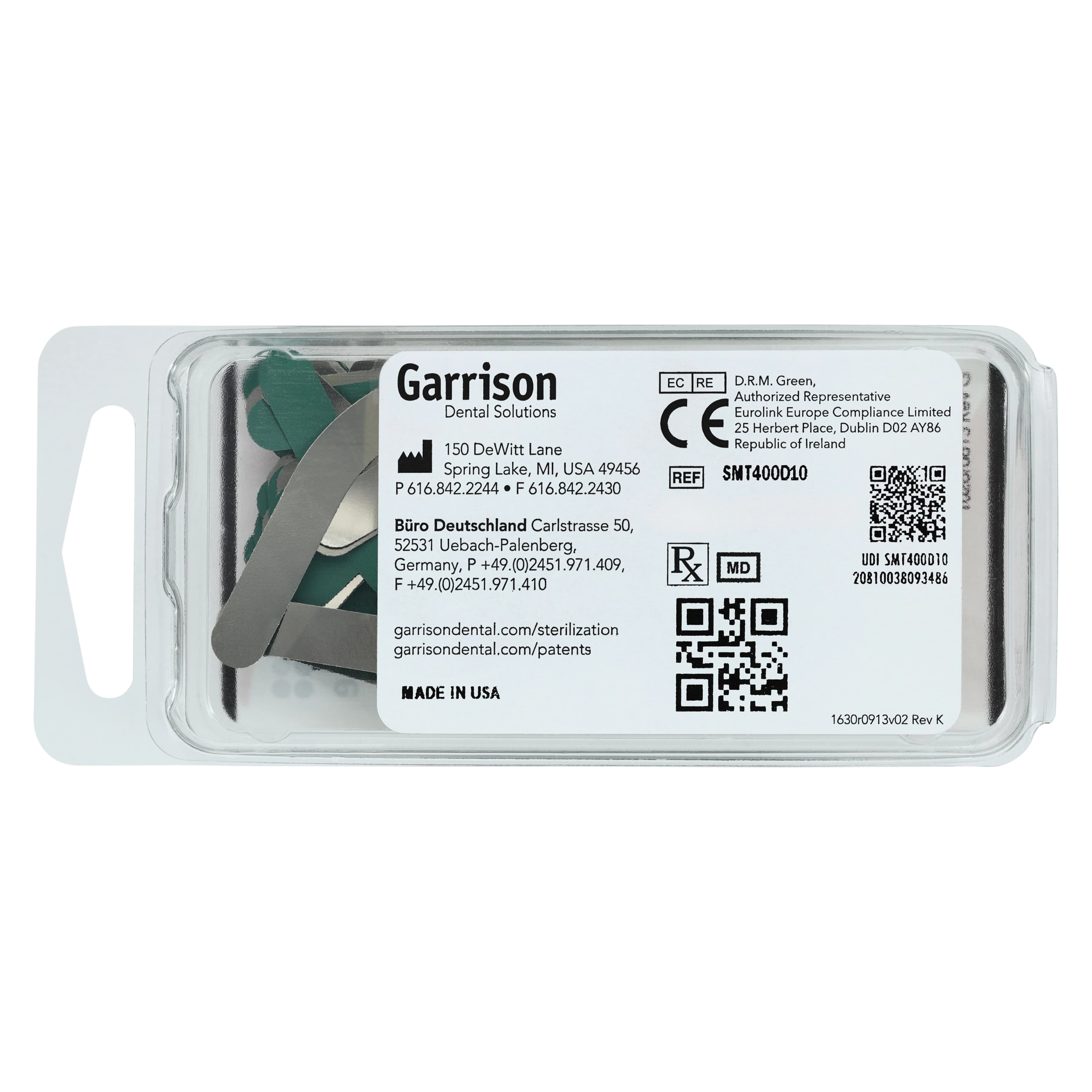 Garrison SlickBands™ Right-Curve Dead Soft Tofflemire-Style Matrices, Green, 100/Pack, SMT400D10 thumbnail 4