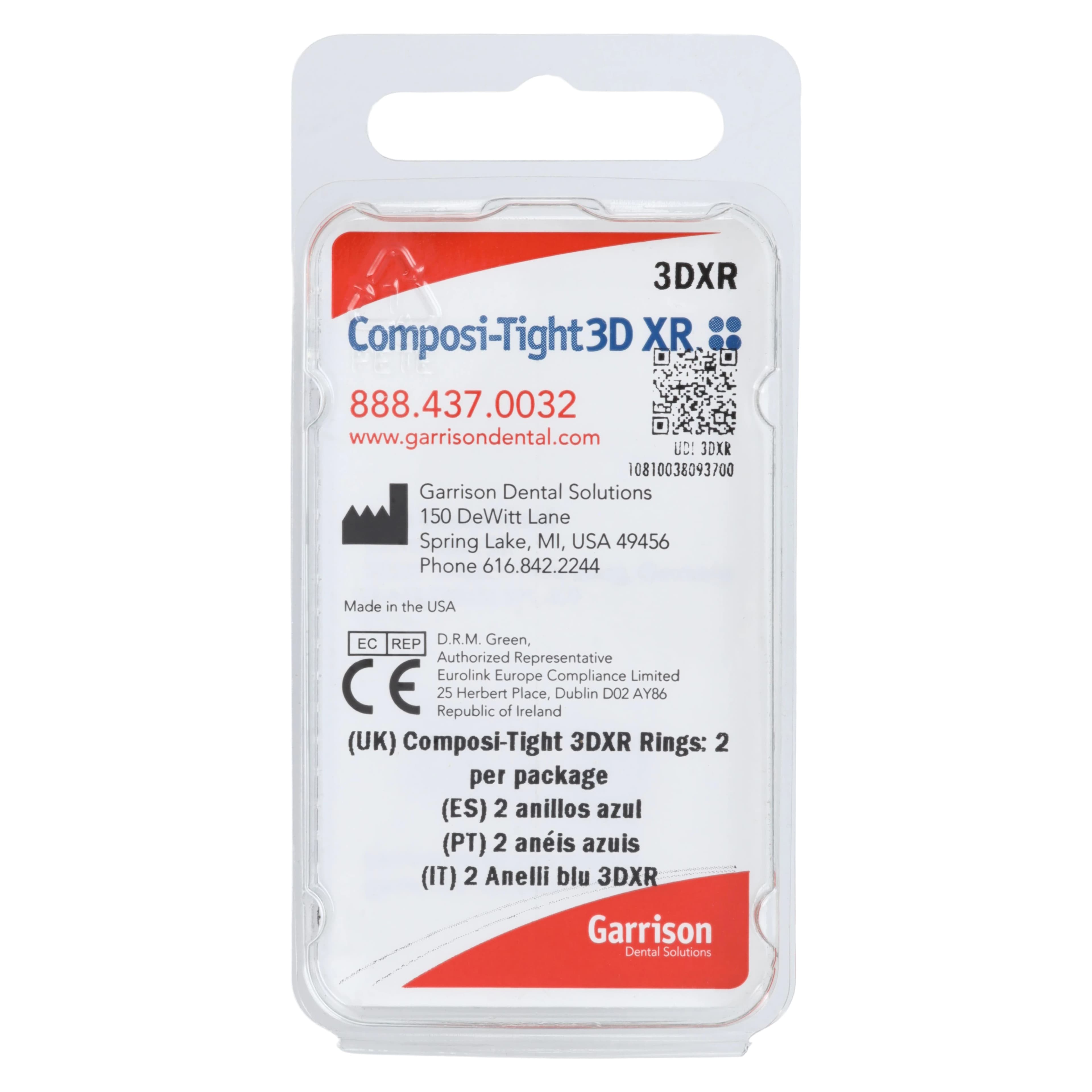 Garrison Dental Solutions Composi-Tight Soft Face 3D XR Ring, Blue, 2/Pack, 3DXR thumbnail 4