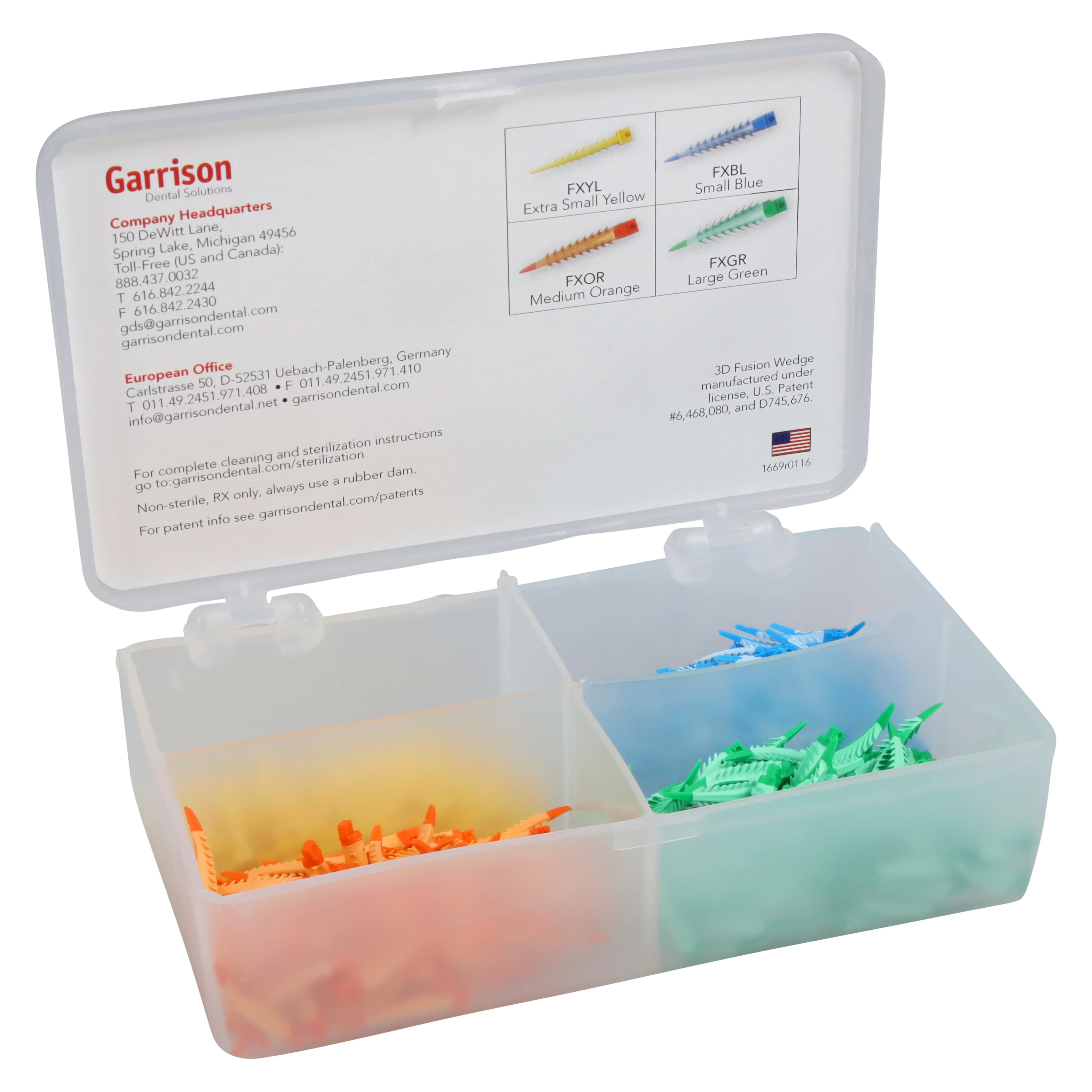 Garrison Composi-Tight 3D Fusion Interproximal Wedge Bulk Kit, Assorted Sizes (XS, S, M, L), 400/Kit, FXK4 thumbnail 5
