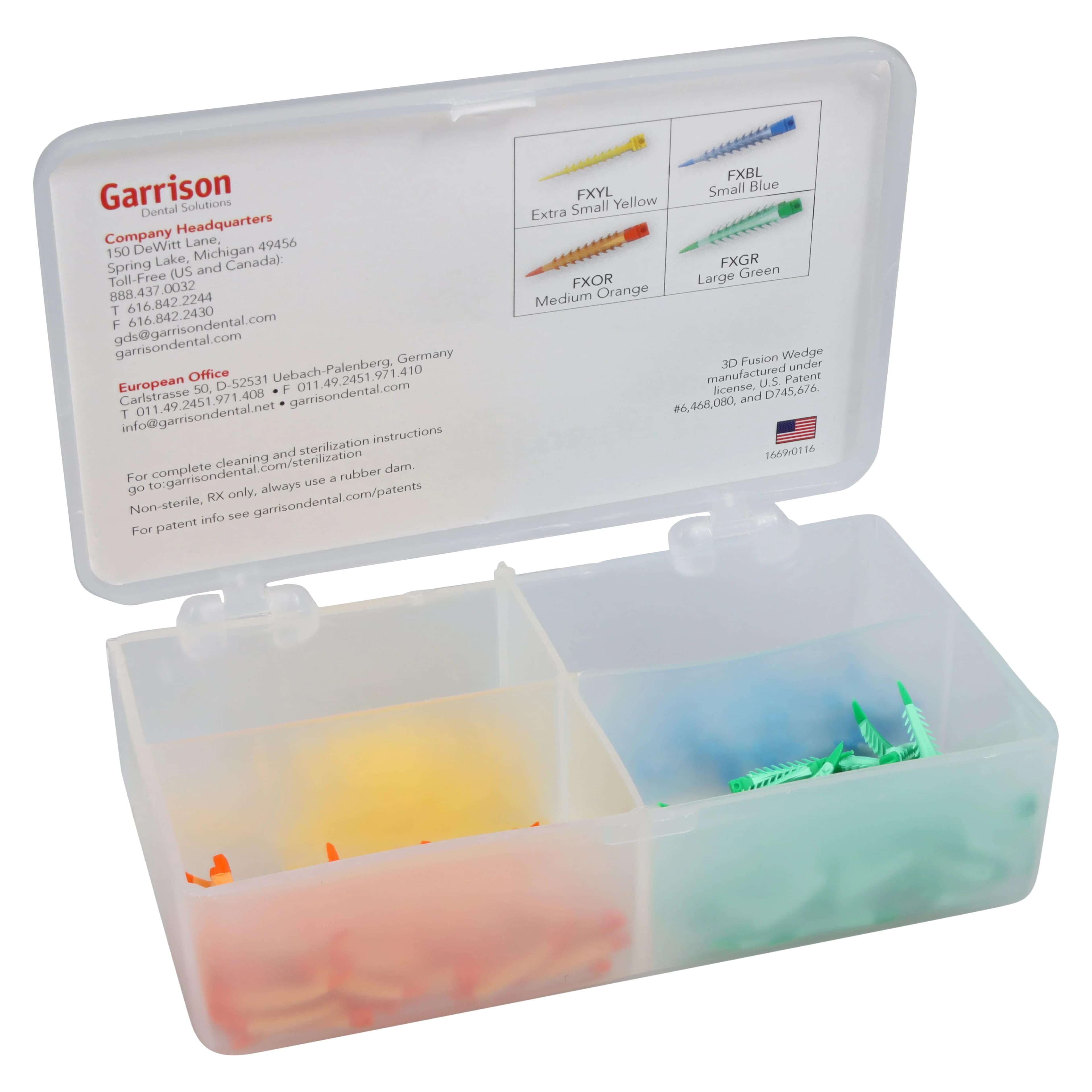 Garrison Composi-Tight® 3D Fusion™ Interproximal Wedge Mini Kit, Assorted Sizes (XS, S, M, L), 200/Kit, FXK4-M thumbnail 5