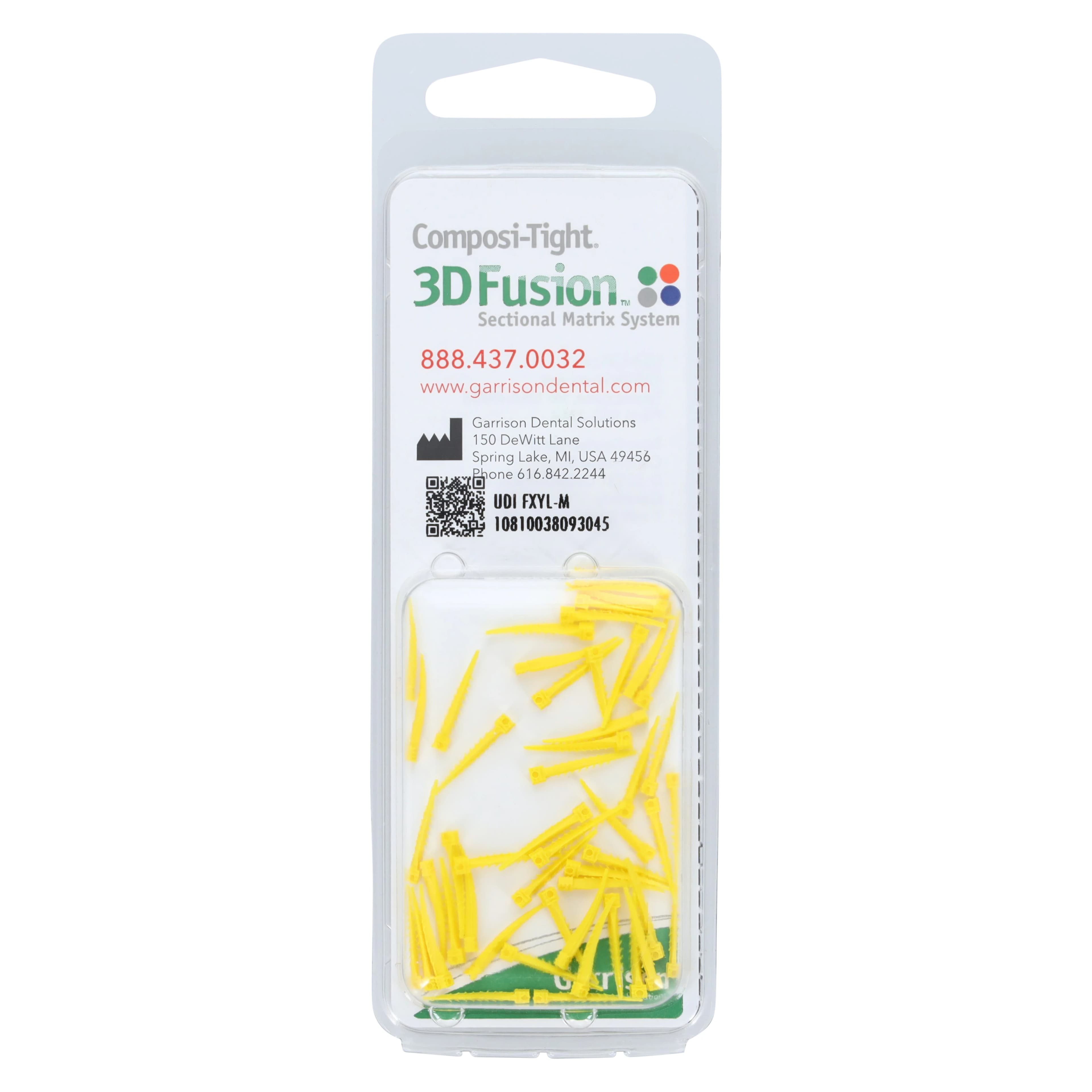 Composi-Tight 3D Fusion Wedge, Extra Small, Yellow, Refill Pack of 50 thumbnail 3
