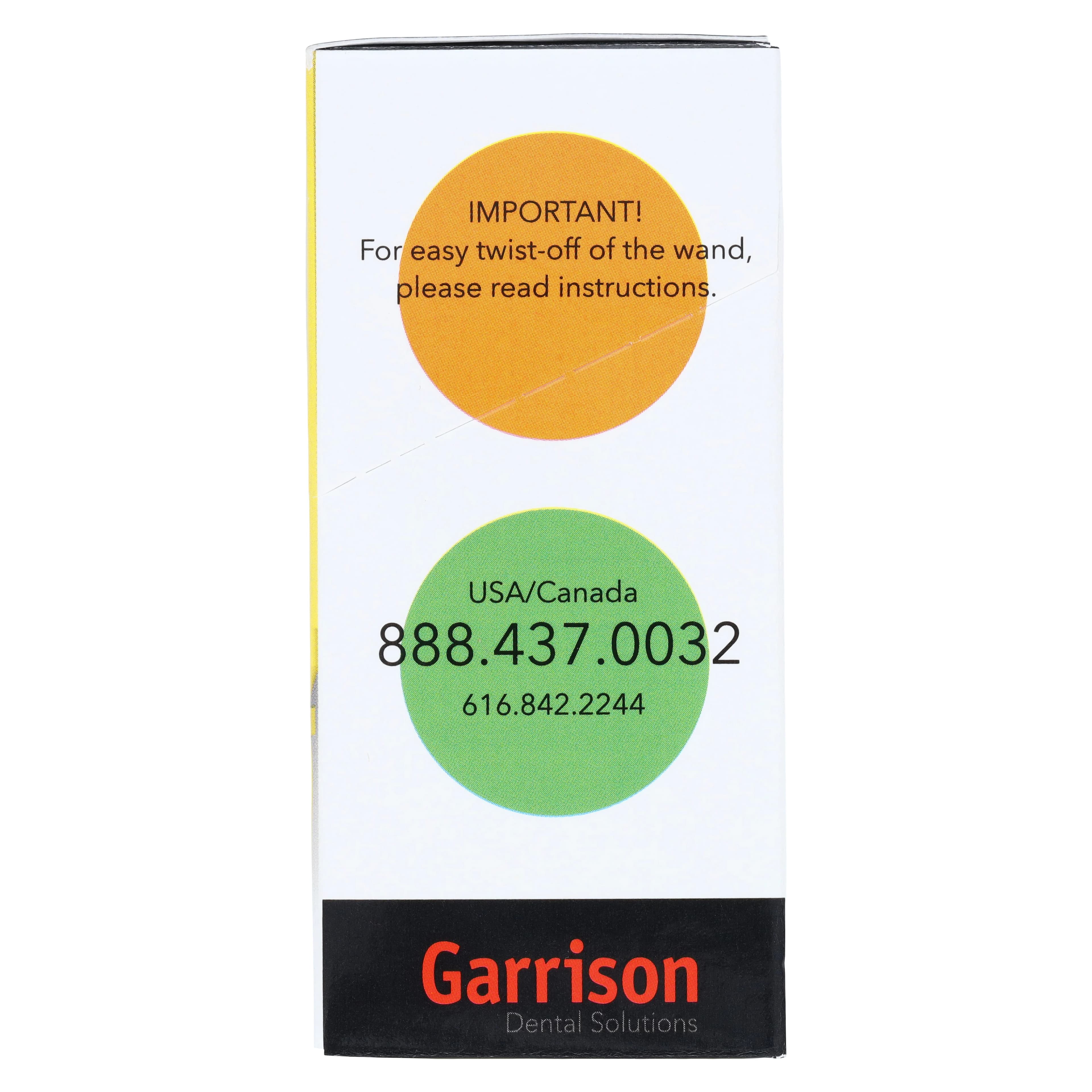 Garrison Dental Wedge Wands Standard Refill, Extra Small, Yellow, 100/Pk, SWYL thumbnail 6