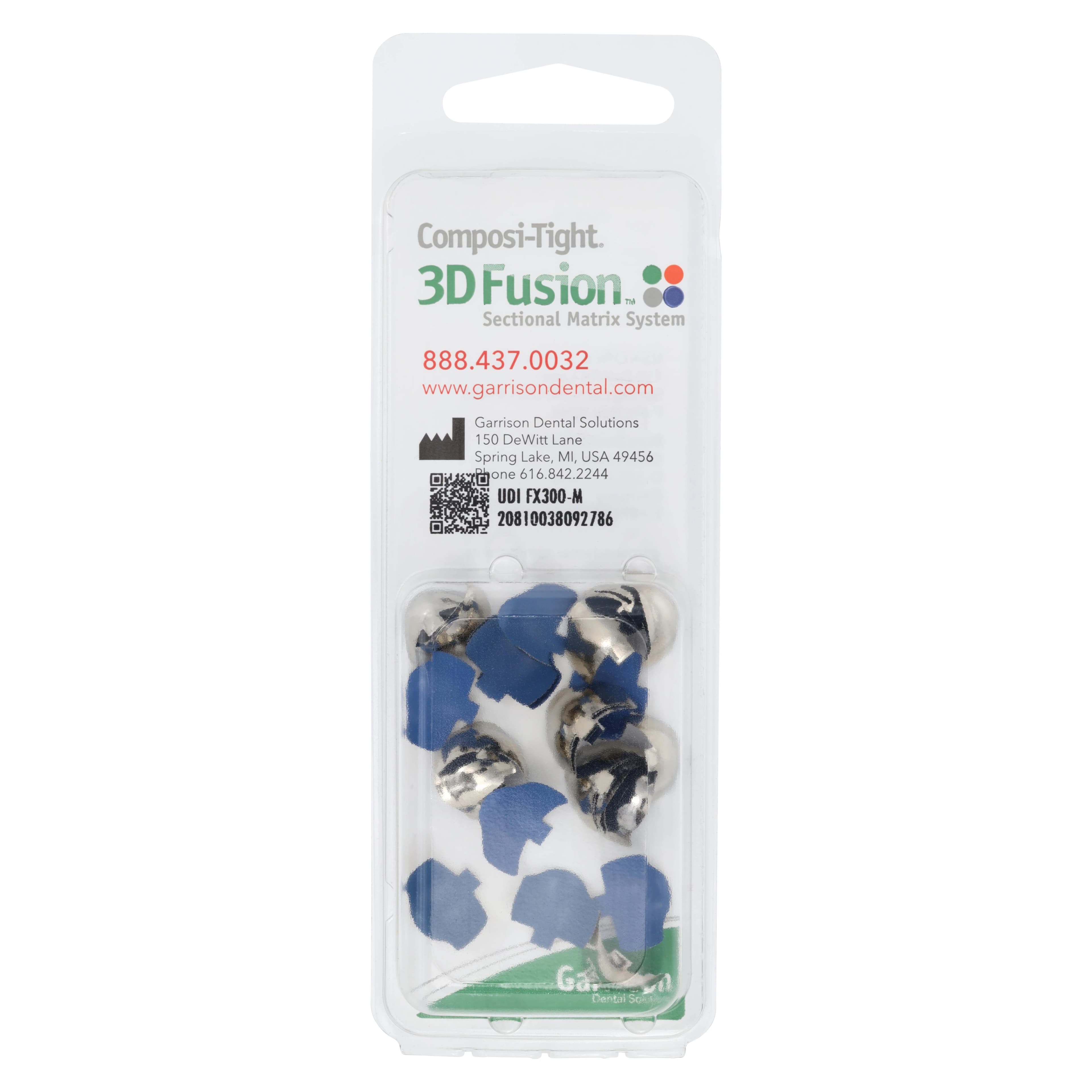 Garrison Composi-Tight® 3D Fusion™ Full Curve Matrix Bands, Large Molar with Extension, Blue, 30/Pack, FX300-M thumbnail 3