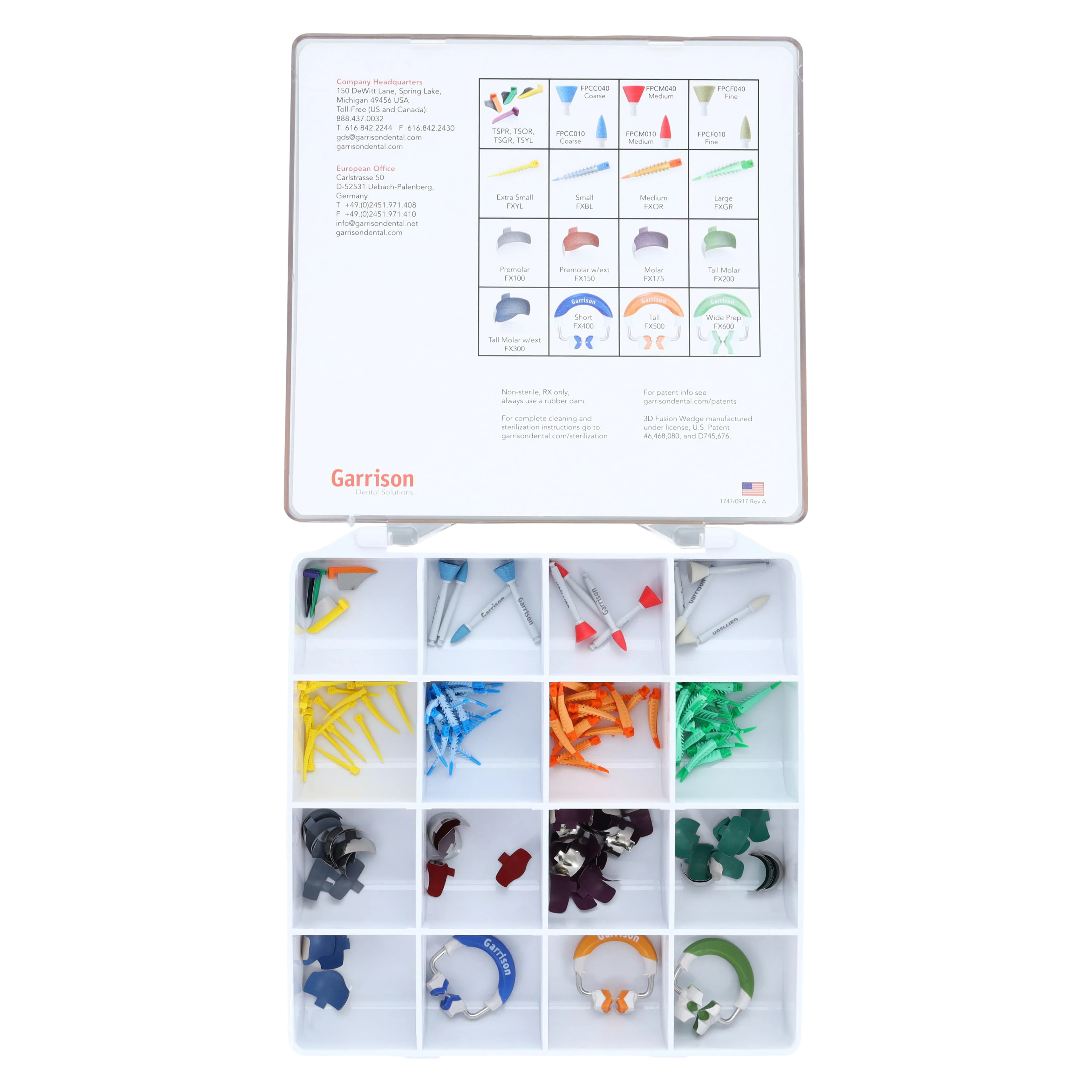 Composi-Tight 3D Fusion Sectional Matrix System Complete Kit with Band Forceps and Multi-Function Composite Instrument, FXR-KFF-14 thumbnail 3