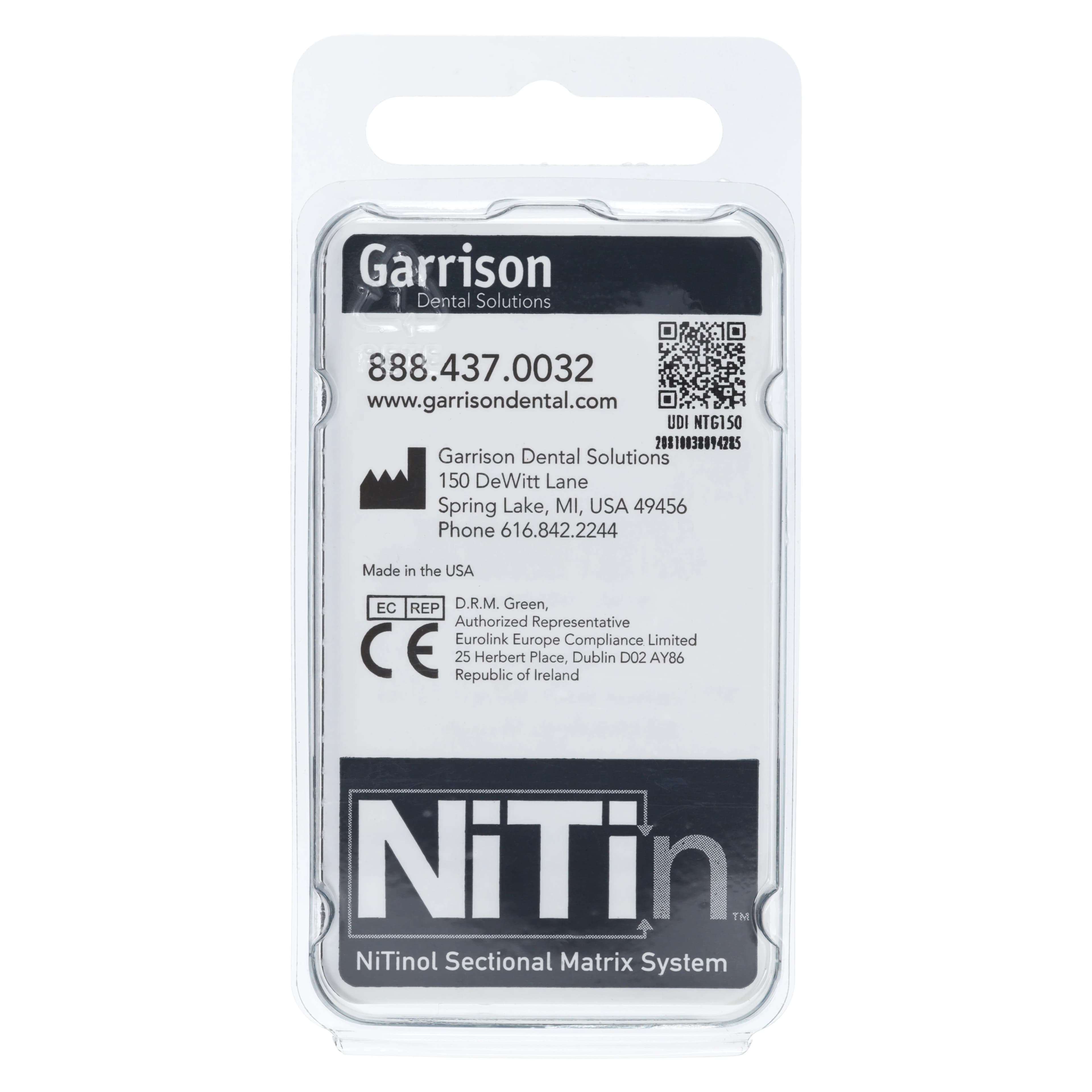 Garrison NiTin™ Sectional Matrix Bands, Premolar 4.1mm with Extension, 50/Pack thumbnail 3