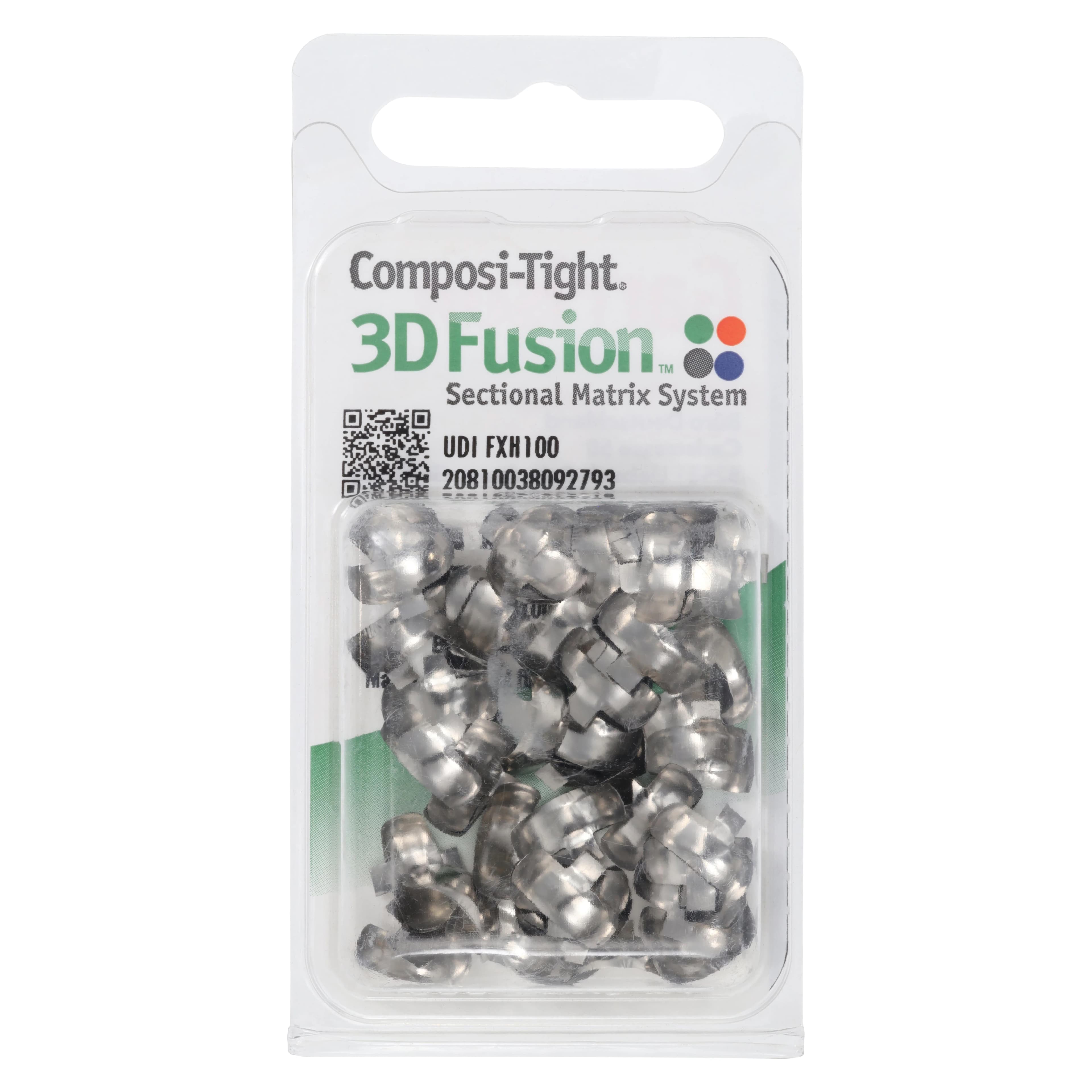 Composi-Tight 3D Fusion Firm Matrix Bands, Bicuspid, 4.3mm, 0.0015" Thin, 100/Pk, FXH100 thumbnail 3