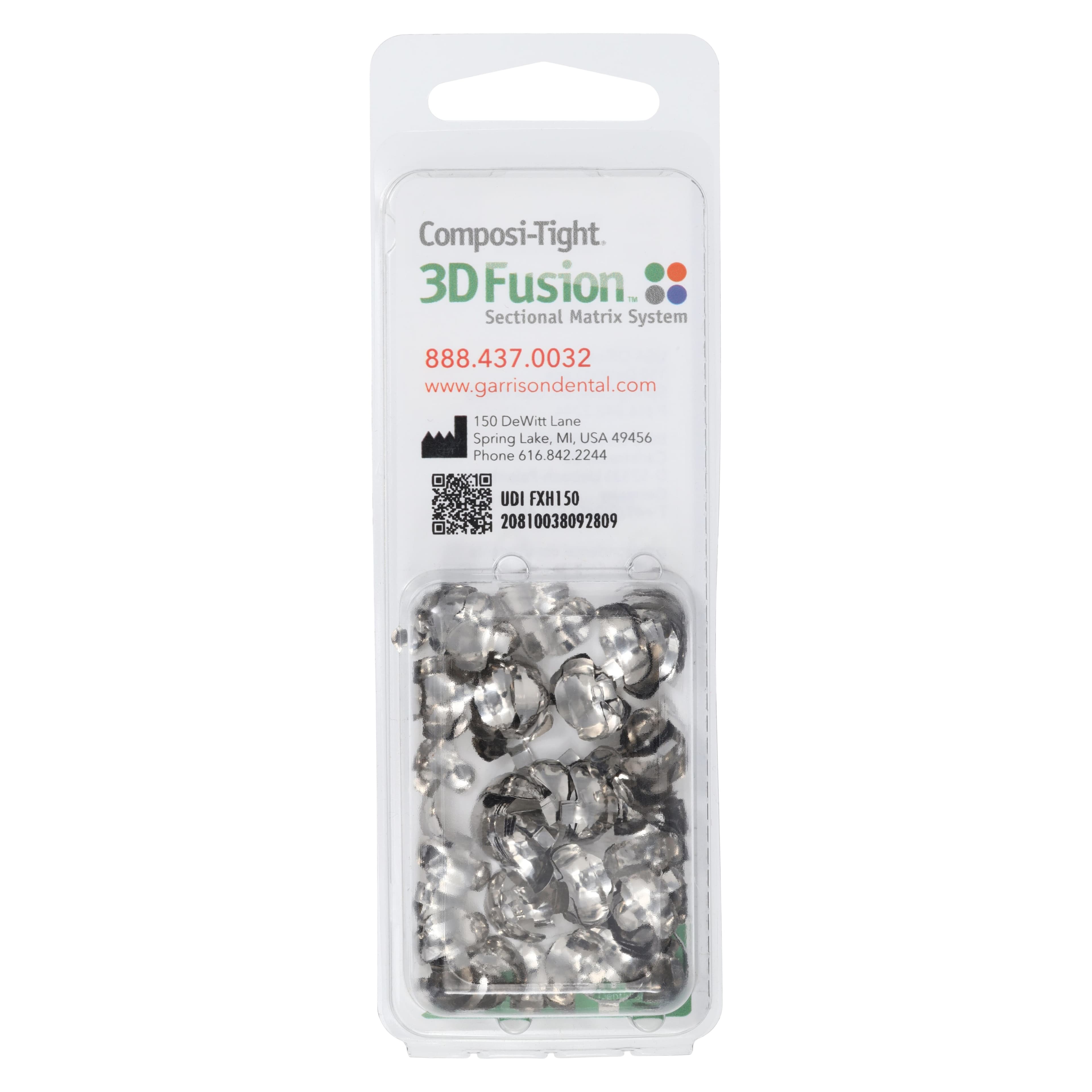 Composi-Tight 3D Fusion Firm Matrix Bands, Bicuspid with Extension, 4.3mm (5.9mm with Extension), 100/Pk thumbnail 3