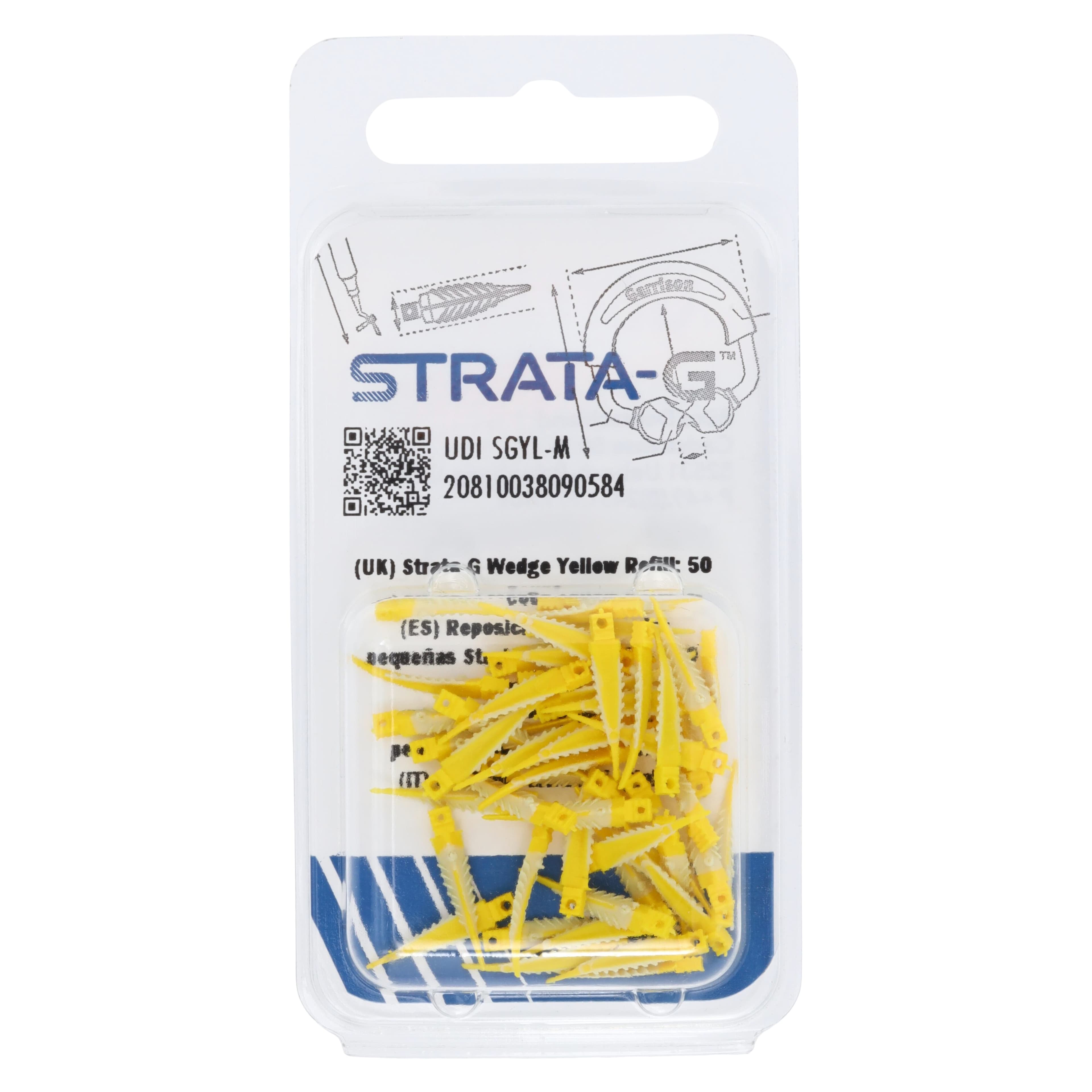 Garrison Strata-G Wedge X-Small Yellow Refill, 50/Pk, SGYL-M thumbnail 3