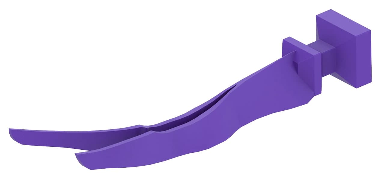 Garrison Quad Wedge Refill, Anatomical Purple, 100/Pack - Garrison Quad Wedge Refill 100/Pack - Image 1