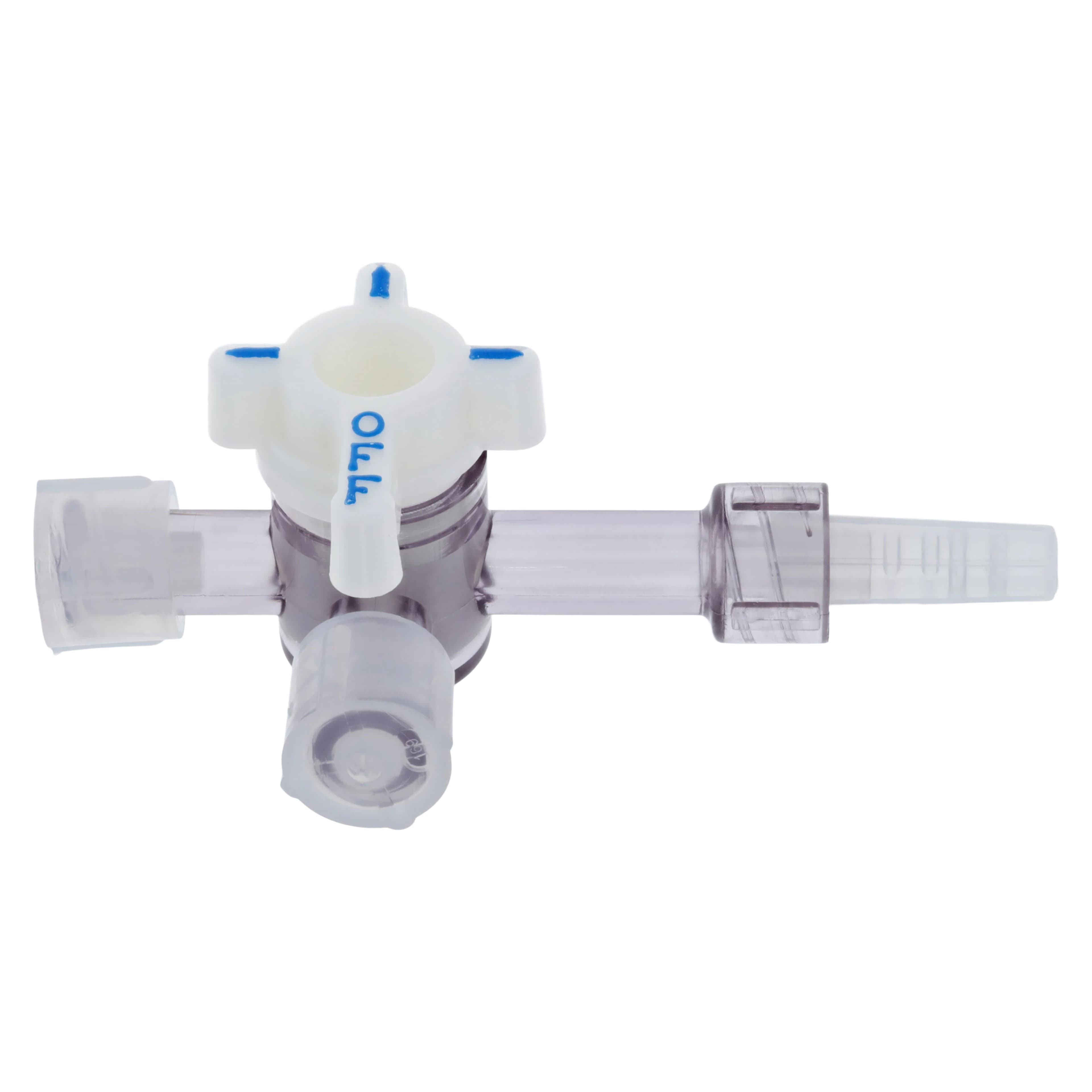 Stopcock Hi-Flo 3-Way, Small Bore, Male Luer Lock, Non-DEHP, Latex Free, 50/Case, MX4311L - Stopcock Hi-Flo 3-Way - Image 1