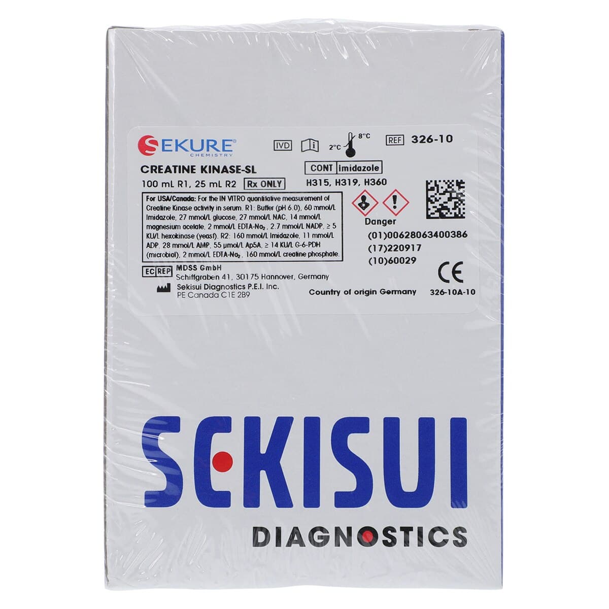 Creatine Kinase-SL Reagent Kit, R1: 100 mL / R2: 25 mL, 125 mL Total thumbnail 2