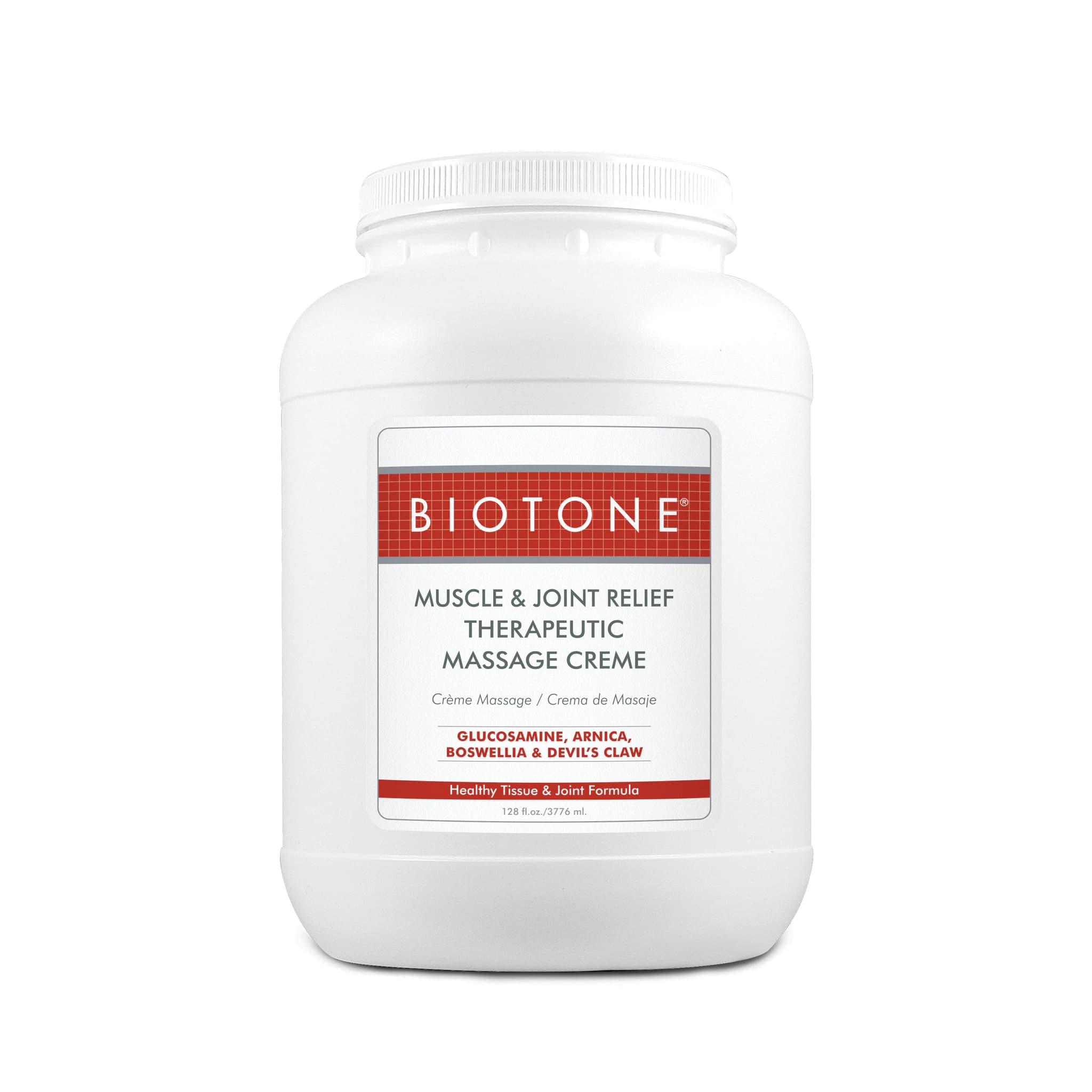 Biotone Muscle & Joint Massage Cream, 1 gal Jar - Massage Cream Musc/Joint - Image 1