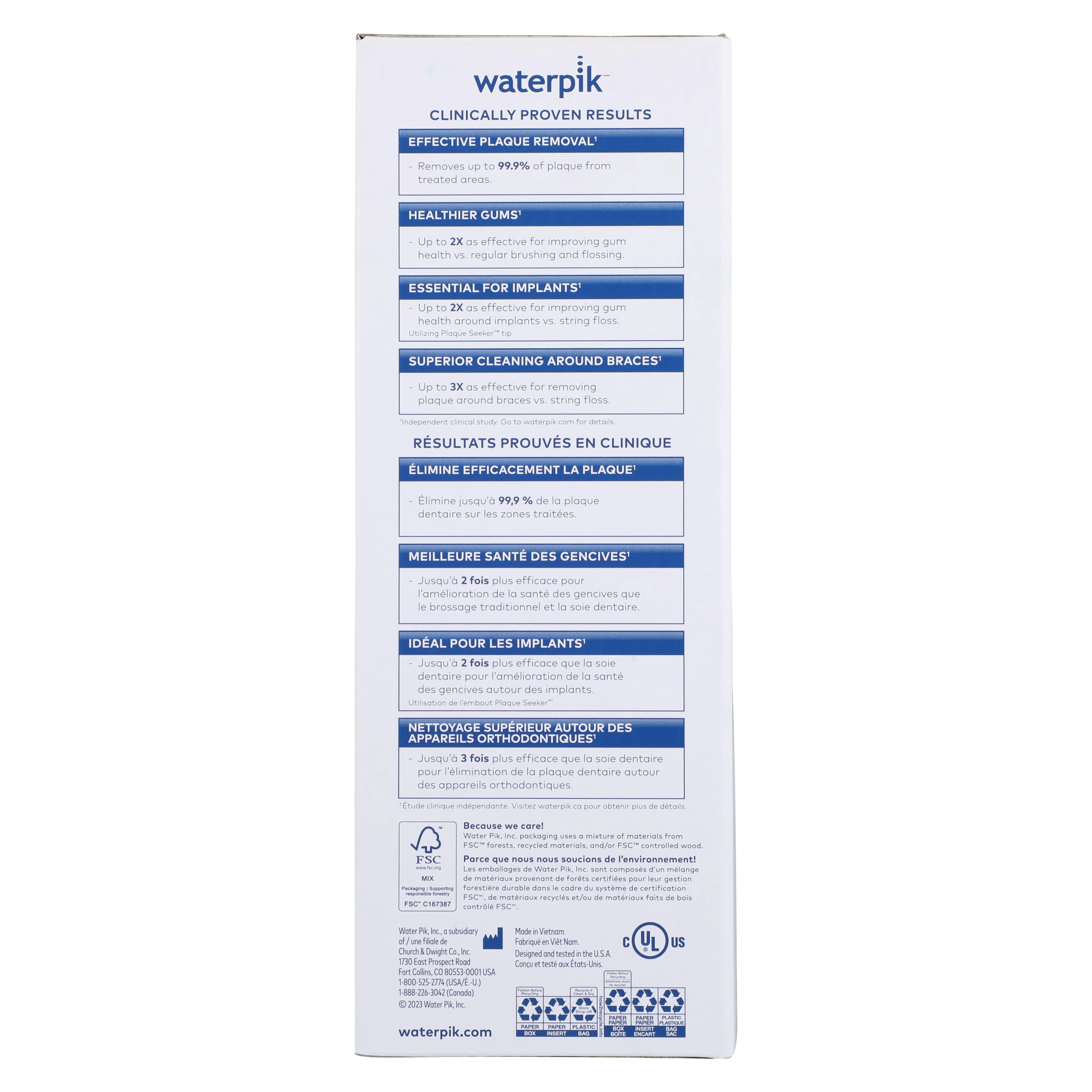 Waterpik Cordless Advanced 2.0 Water Flosser, WP-580, Pearly White, 1 Each thumbnail 4